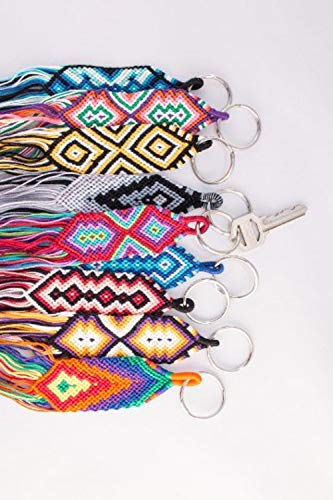 Handmade Colorful Braided Woven Keychain - Threads of Hope Key Ring for Home, Office & Travel Accessories | Perfect Gift for Friends & Family