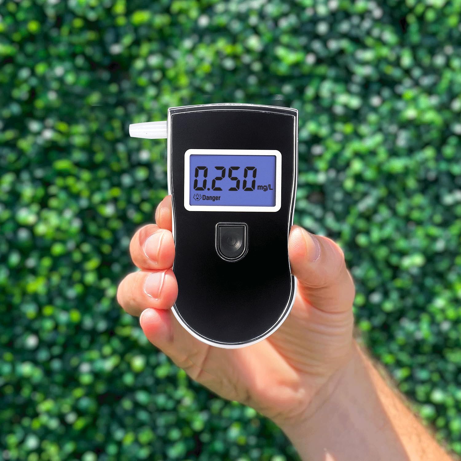 High-Accuracy Portable Breathalyzer - Professional & Personal Alcohol Tester with 20 Mouthpieces | Detect BAC Levels for Home, Workplace & Road Safety