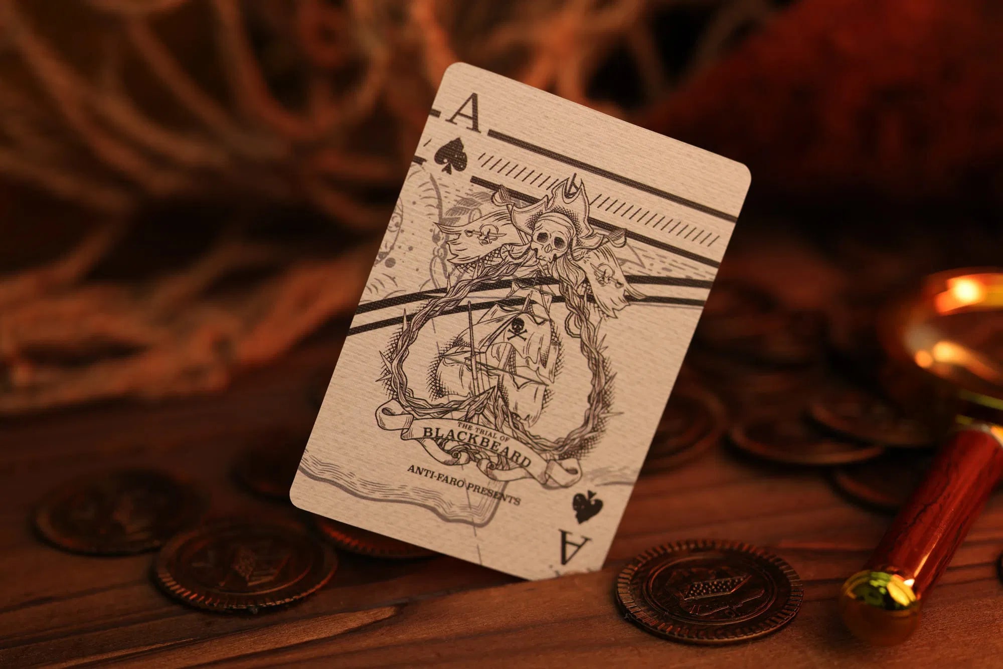 Blackbeard Playing Cards - Pearl Special Edition | Premium Pirate-Themed Deck for Collectors & Card Games | Perfect for Magic Tricks, Poker Nights & Gifts