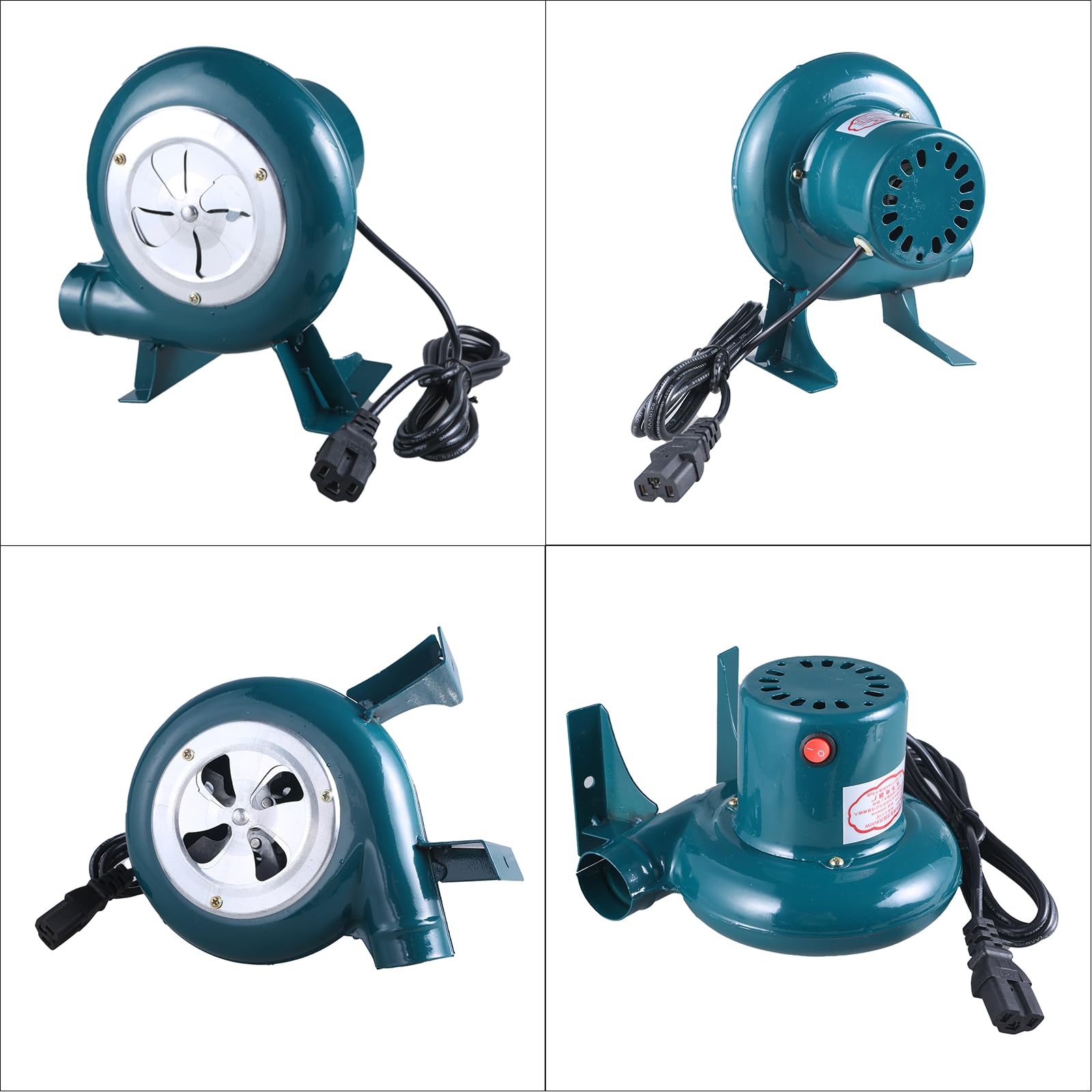 BLULILY 60V 40W Handheld Electric Blower for Bicycle, BBQ, Camping & Outdoor Activities - Portable Fan for Grilling, Picnics, Vehicle Cooling and More