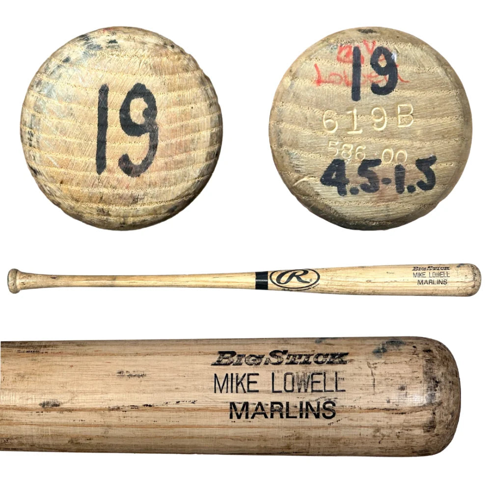Mike Lowell Game Used 2000 Rawlings Baseball Bat PSA/DNA Graded 9 - Authentic Florida Marlins Memorabilia for Collectors & Fans - Perfect for Sports Display & Investment