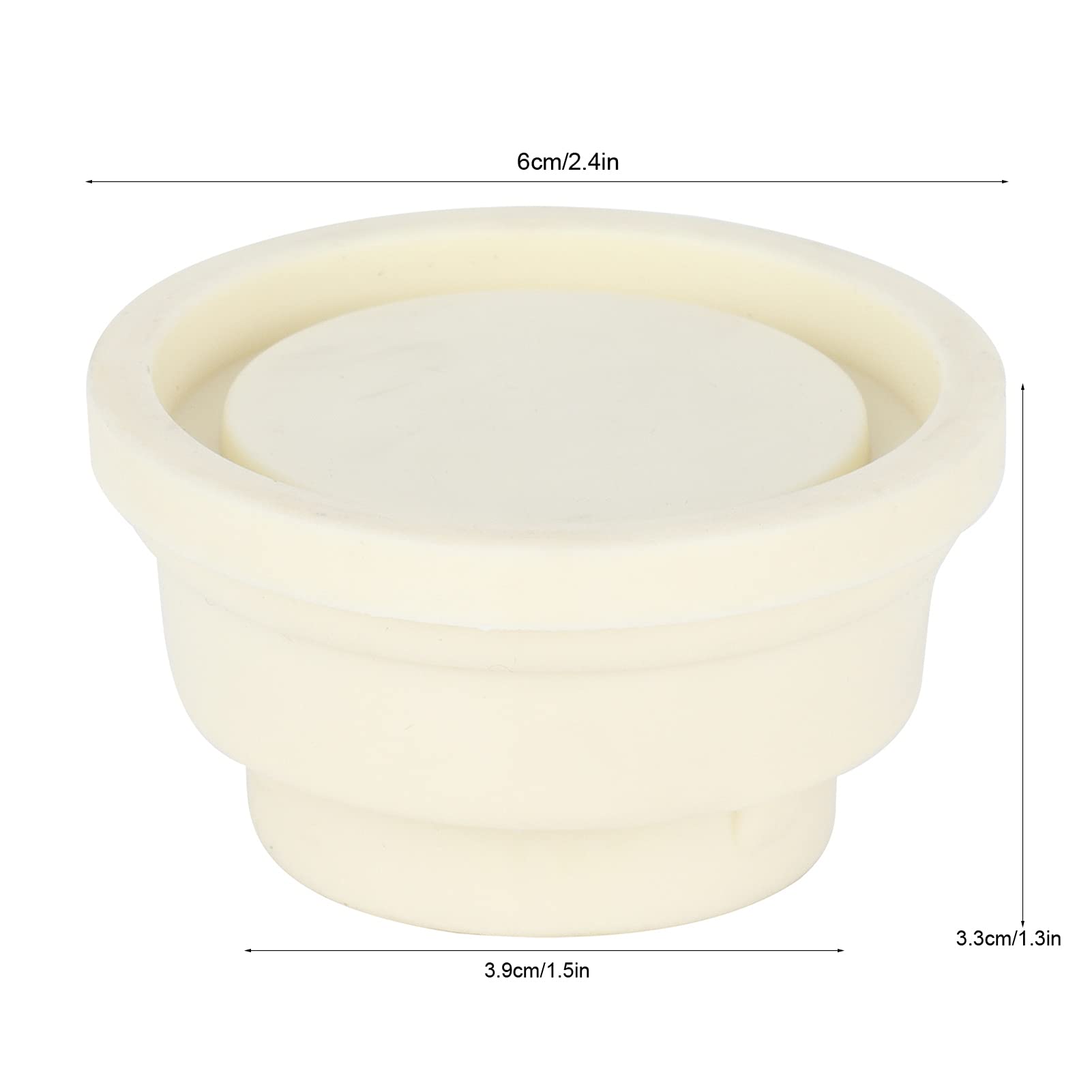 Pool Ladder Rubber Bumpers - 2 Pack Durable Rubber Stoppers for Swimming Pool Ladders | White Non-Slip Protection Pads | Perfect for Inground/Above Ground Pools, Hot Tubs & Spas