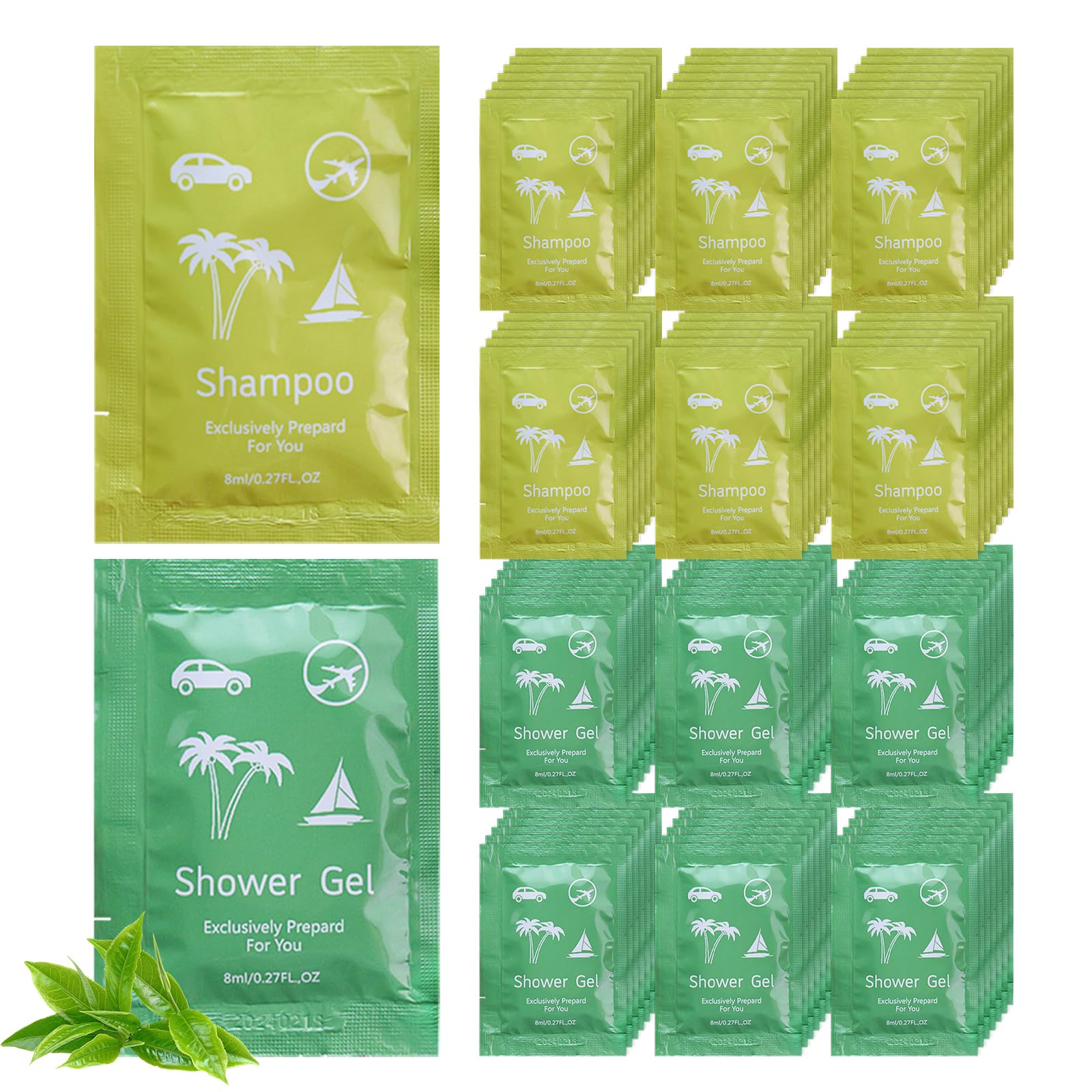 Bulk Travel Size Hygiene Kits for Homeless - 50 Pack Mini Shampoo & Body Wash (0.28 fl oz Each) - Hotel Guest Amenities, Emergency Relief Supplies, Shelters & Travel Essentials