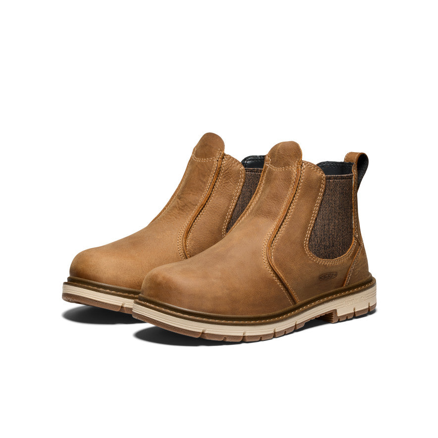 Women's San Jose Chelsea 90° Heel Boots - Soft Toe Comfortable Work Boots for Women | Belgian/Gum Sole | Perfect for Construction, Warehouse & Outdoor Jobs