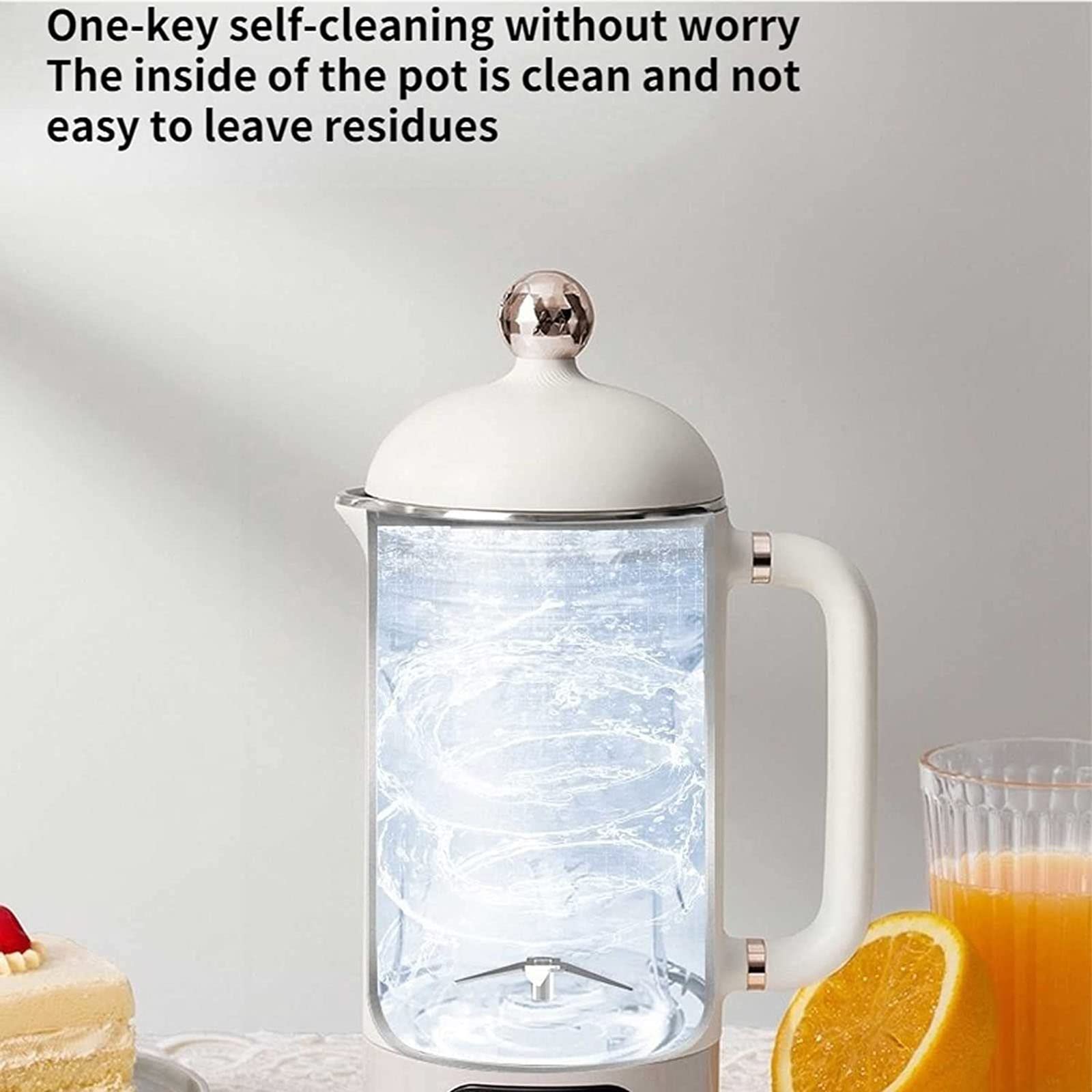 Electric Soy Milk Maker Machine 350ml - Automatic Soybean Milk Blender for Almond, Rice, Cereal, Congee, Porridge, Smoothie & Juice - Perfect for Healthy Breakfast & Homemade Drinks