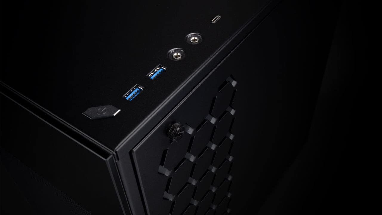 InWin 327 Micro ATX Gaming PC Case with 3 Luna AL120 ARGB Fans - Compact Tower for Esports & Streaming Setups