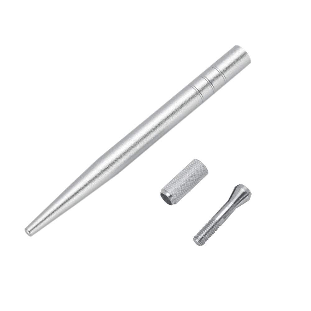 Pinkiou Professional Microblading Kit - 5-Piece Silver Hair Stroke Eyebrow Tattoo Pen Set with Holder | Microblading Tools for Permanent Makeup & Eyebrow Enhancement | Perfect for Salon Professionals & Home Use