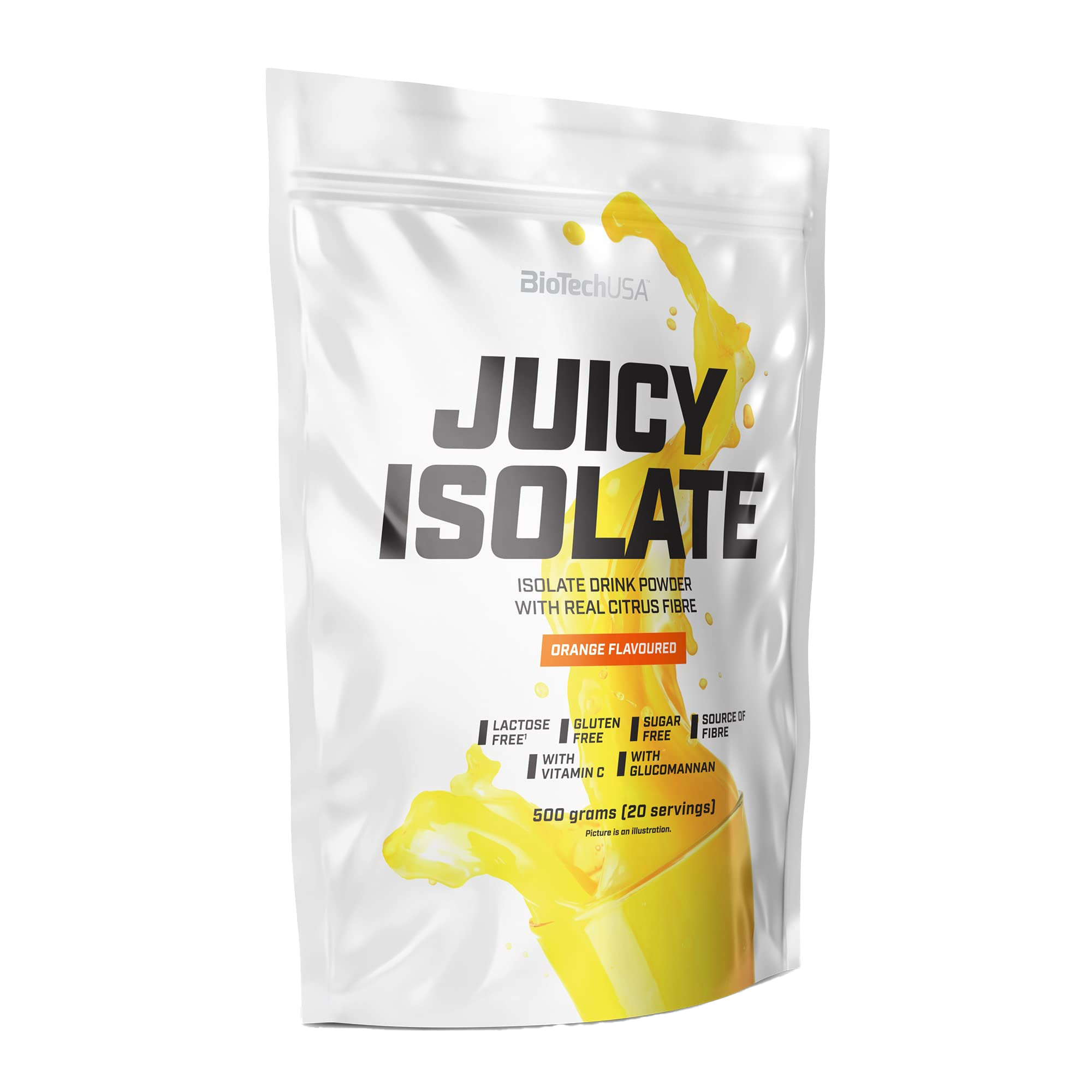 BioTechUSA Juicy Isolate Whey Protein Powder - 500g Orange Flavor for Muscle Recovery & Post-Workout | Gym, Fitness & Bodybuilding Supplement
