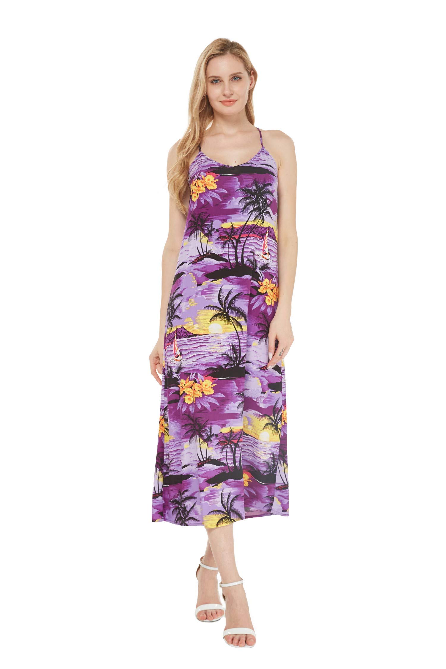 Hawaiian Luau Outfits for Family - Matching Aloha Shirts & Dresses in Sunset Purple | Beach Party, Vacation & Summer Family Photos