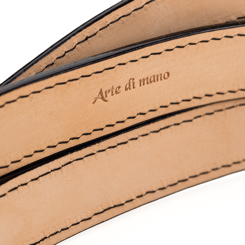 Arte di Mano Comfortable Camera Neck Strap - Extra Wide Reinforced XL 120cm Minerva Black with Black Stitching - Perfect for DSLR, Mirrorless & Professional Photography Gear