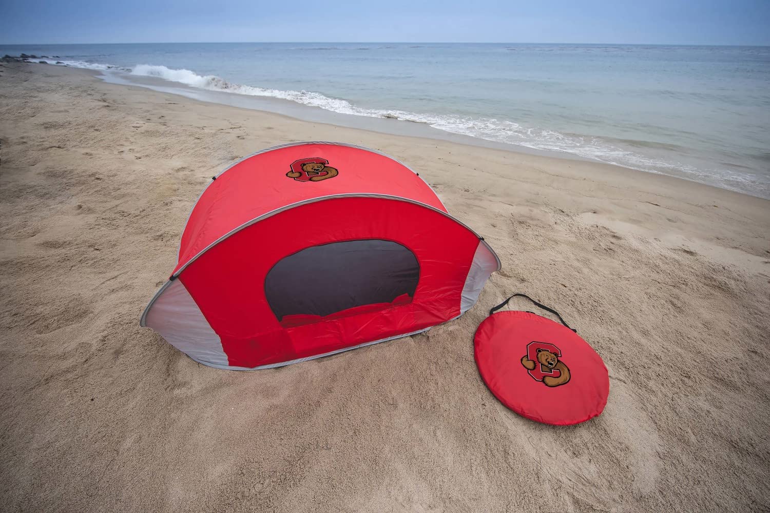 PICNIC TIME NCAA Iowa State Cyclones Manta Portable Beach Tent - Instant Pop Up Sun Shelter for Outdoor, Camping, Picnics & Beach Days - ISU Cyclones Team Pride Accessory