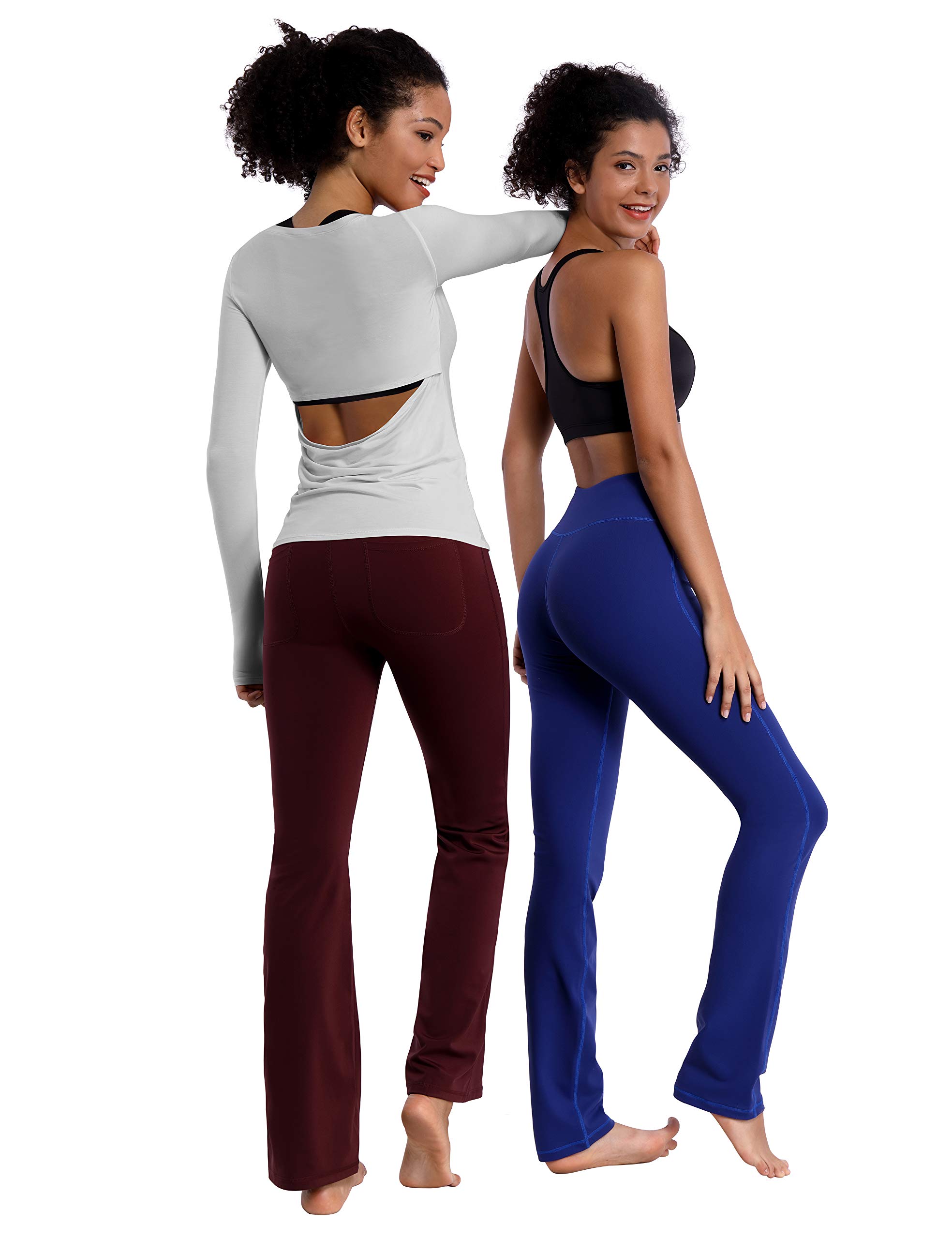 BUBBLELIME Women's Open Back Workout Shirts - Soft Breathable Athletic Yoga Tops for Gym, Running & Fitness - Comfortable Sports Shirts for Yoga, Pilates & Active Lifestyle