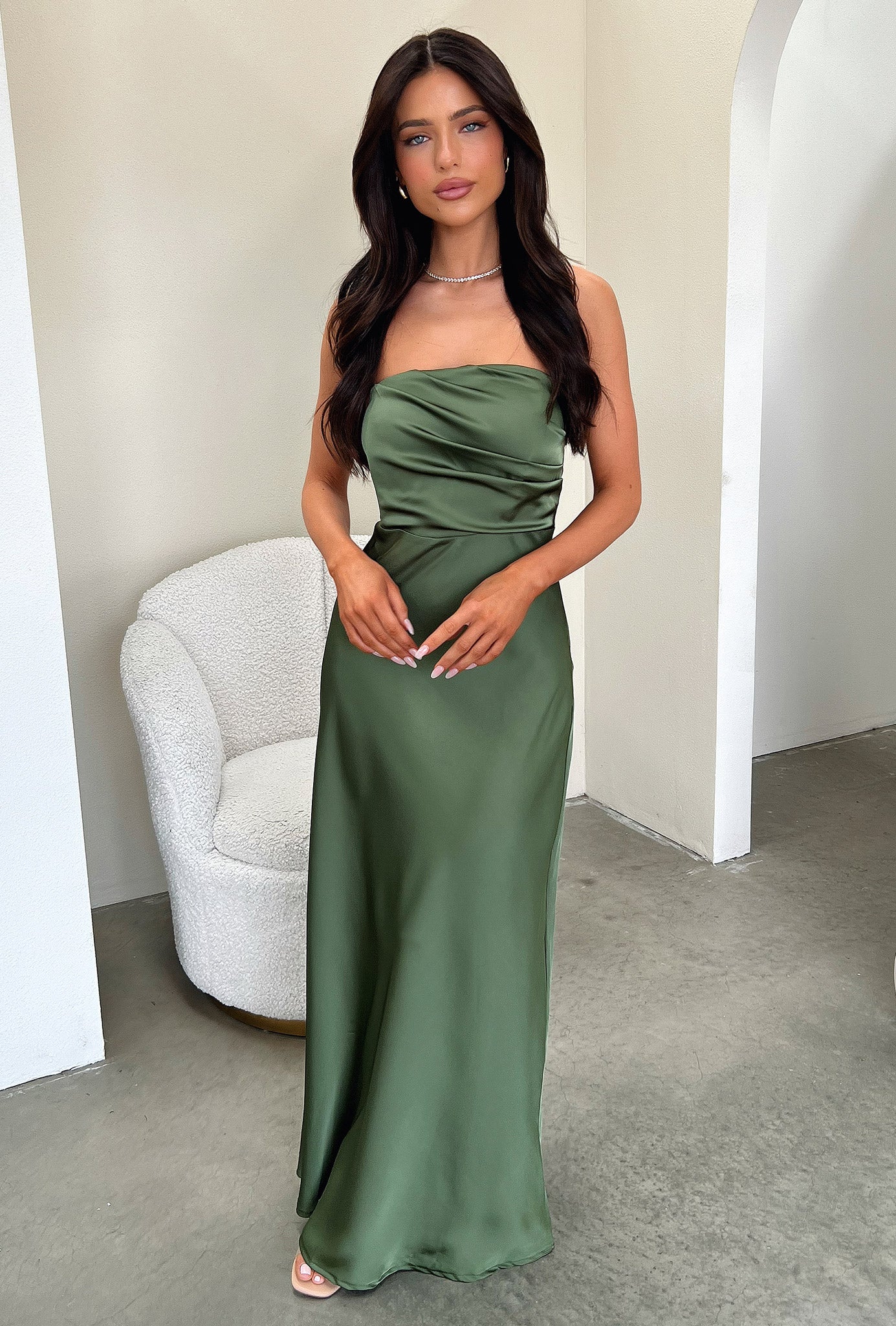 Elio Dress - Olive Green Women's Casual Summer Dress | Perfect for Beach, Vacation & Everyday Wear