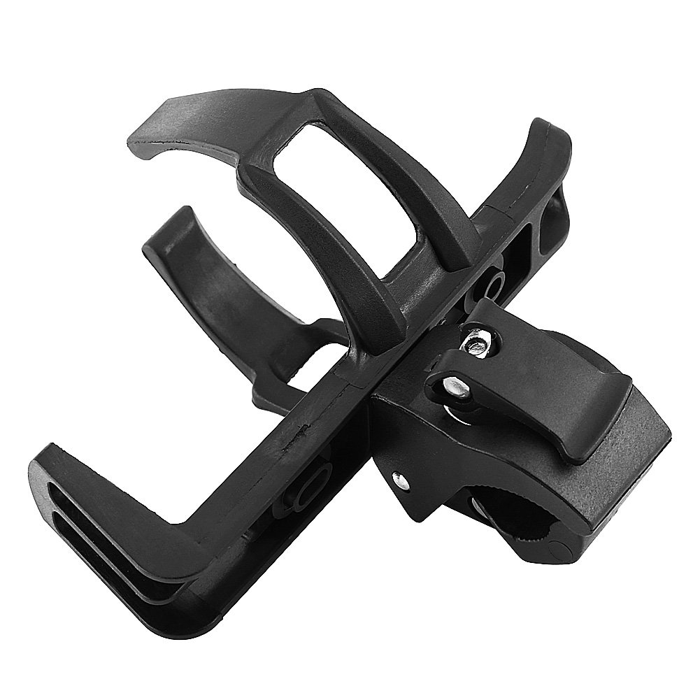 Motorcycle Cup Holder - Black Plastic Drink Bottle Stand for Handlebar | Riding & Commuting