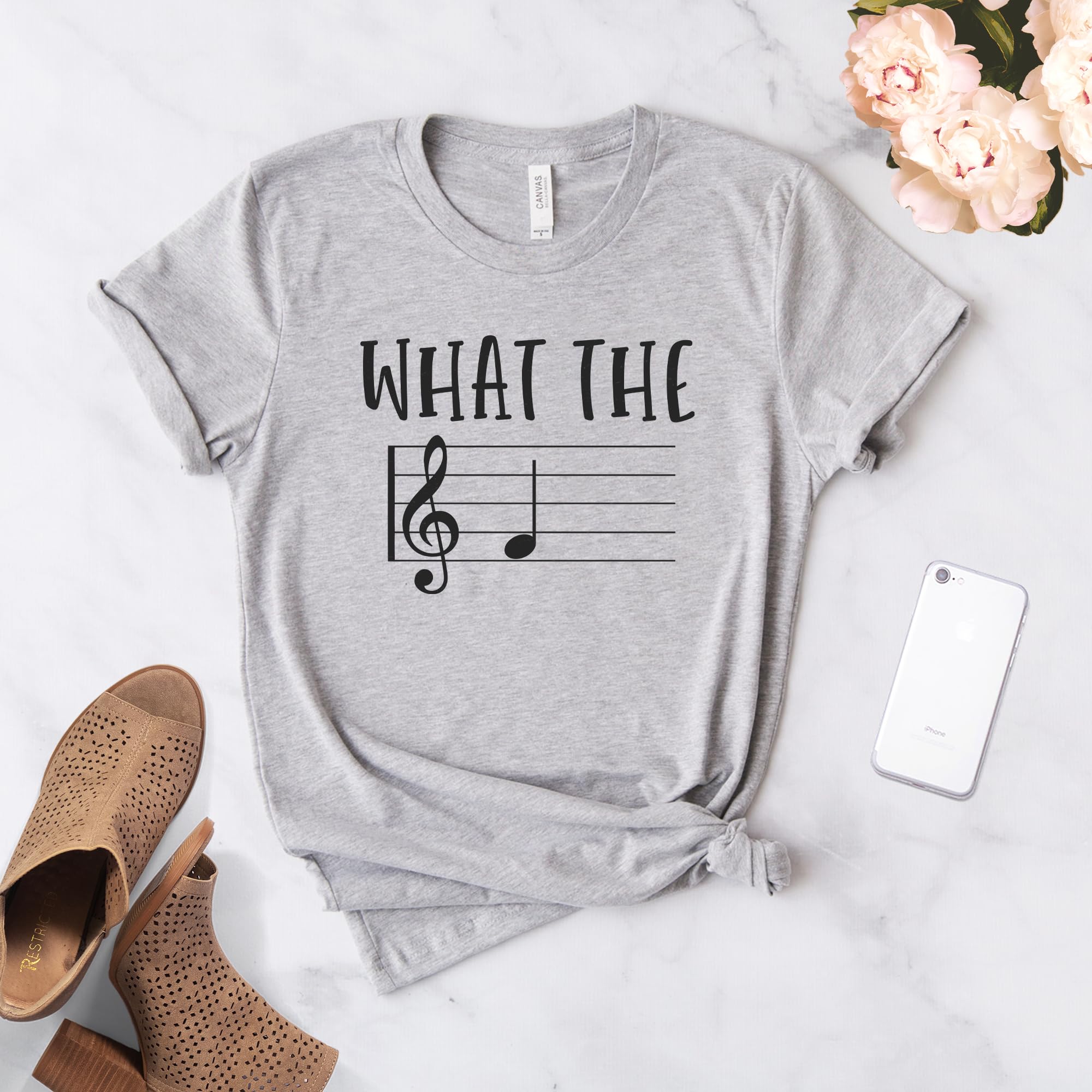 Music Note T-Shirt - Funny Treble Maker Gift for Musicians & Piano Teachers - Softstyle Unisex Tee - Perfect for Concerts, Music Lessons & Band Rehearsals