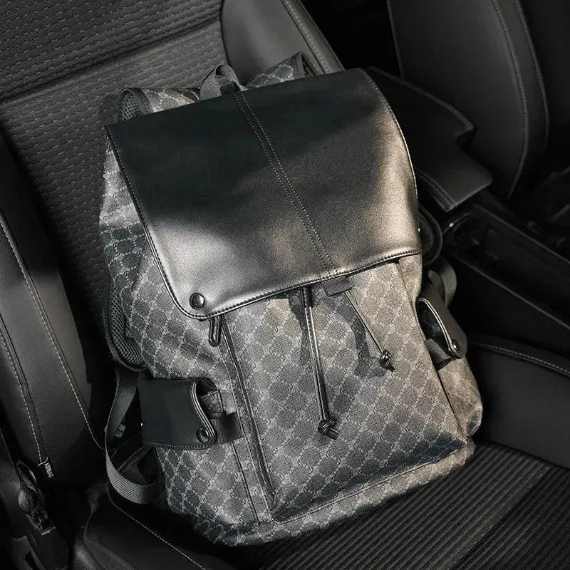 Stylish Men's Large Capacity Backpack - Durable & Waterproof for Travel, Work & Outdoor Adventures