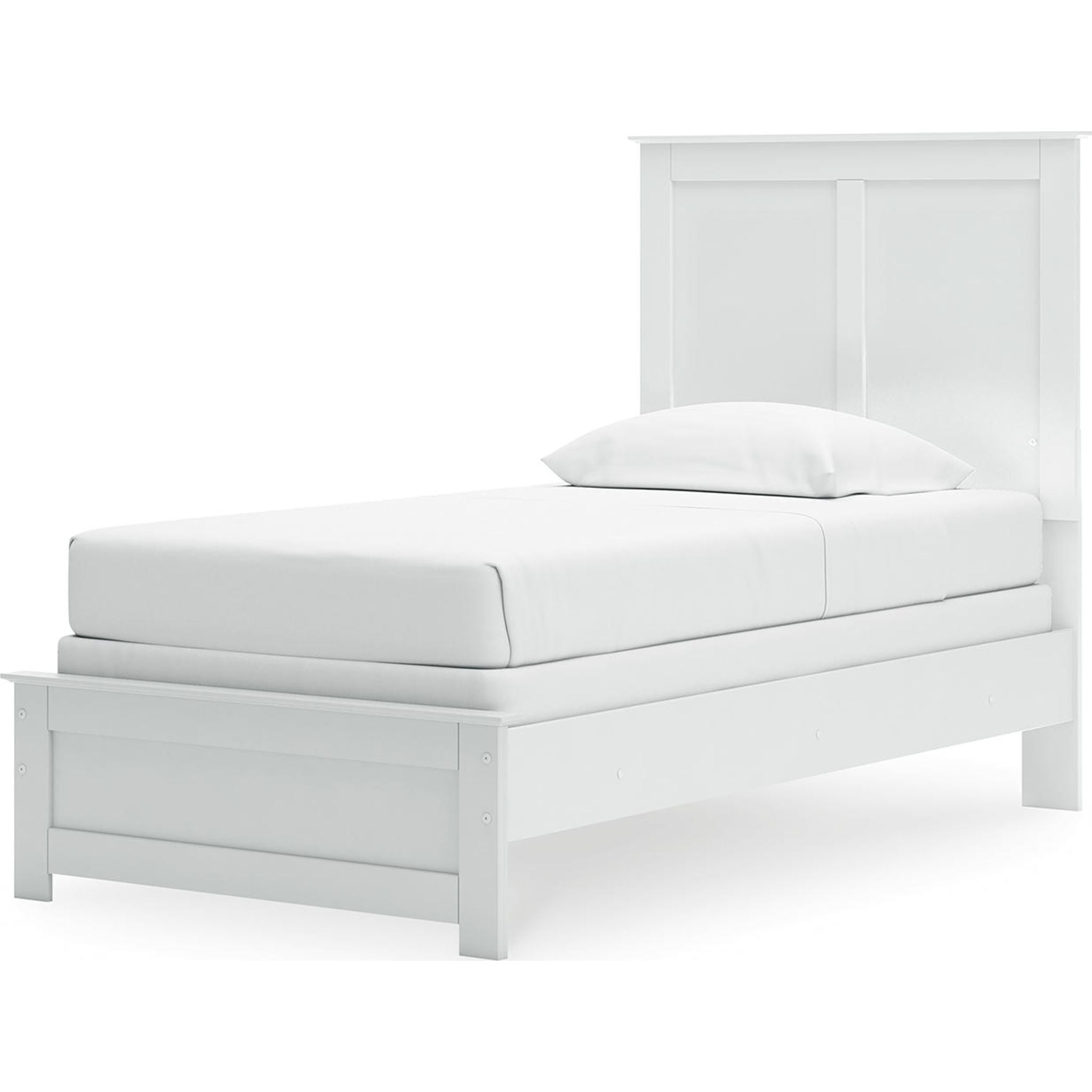 Bostwick Shoals Panel Bed - White Queen Size Wooden Bed Frame for Bedroom - Perfect for Modern Home Decor and Guest Rooms