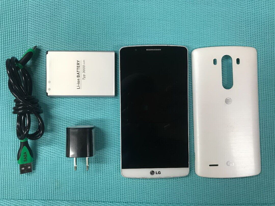 LG G3 32GB Unlocked Smartphone - White (GSM Compatible) - Perfect for Travel, Work & Everyday Use