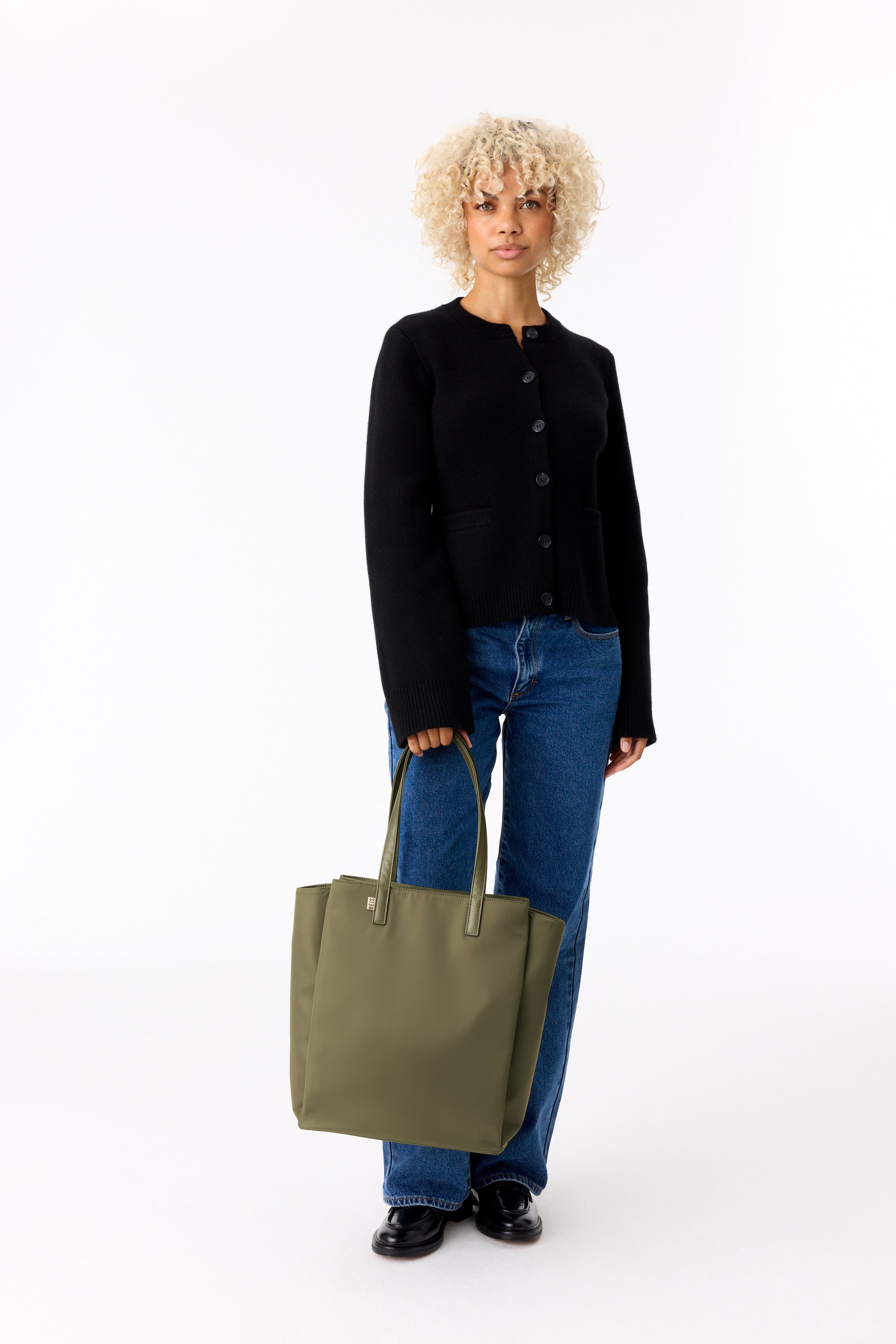 Stylish Olive Commuter Tote Bag for Women - Durable Work Tote with Laptop Pocket - Perfect for Office, Travel & Everyday Use