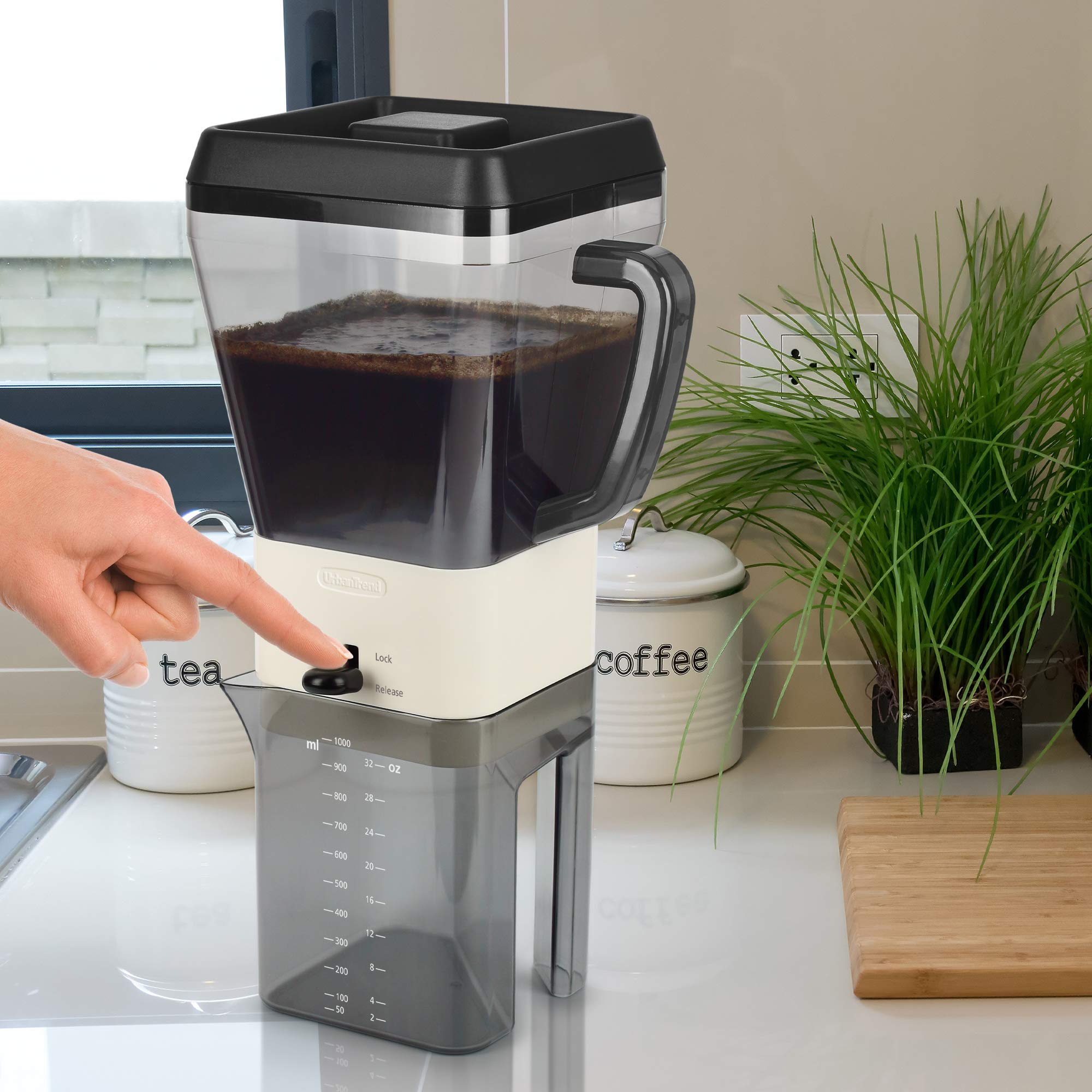 Premium Cold Brew Iced Coffee Maker - 12 Servings Rich Coffee Concentrate for Hot & Cold Drinks | Perfect for Home, Office & Outdoor Use