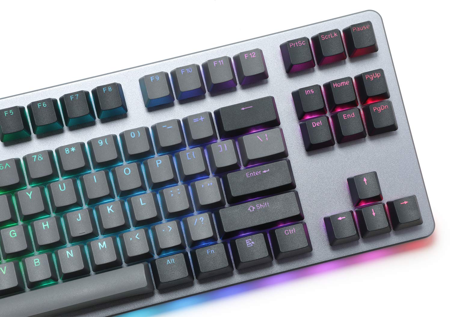 Drop CTRL Tenkeyless TKL 87-Key Mechanical Gaming Keyboard - Hot-Swappable Switches, RGB Backlit, Programmable Macros, USB-C, Doubleshot PBT Keycaps, Aluminum Frame (Kaihua Speed Silver) - Perfect for Esports, Coding & Office Work