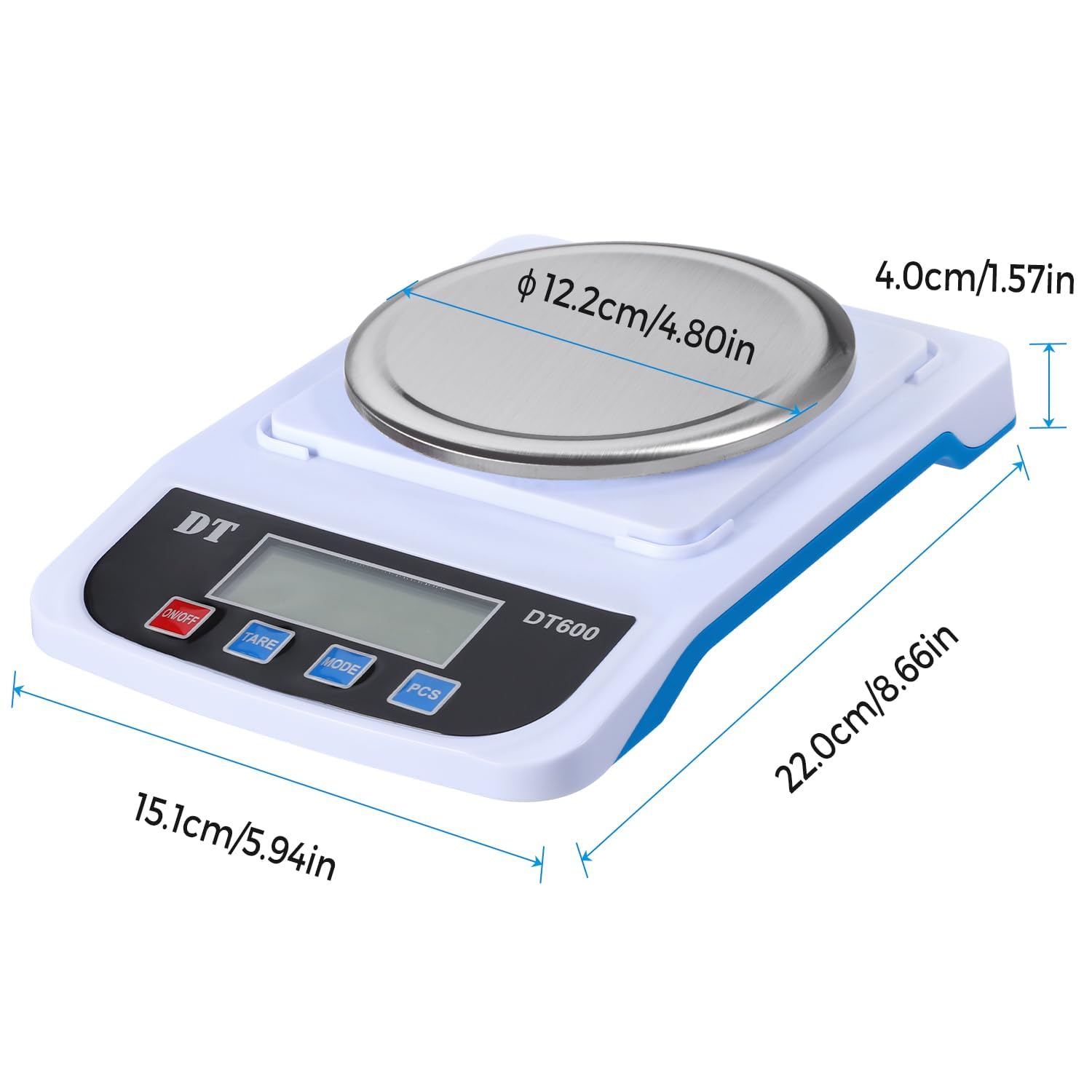 Precision Digital Lab Scale 1000g x 0.01g - Scientific Analytical Balance for Jewelry, Laboratory & Research - Perfect for Weighing Chemicals, Gemstones & Small Samples