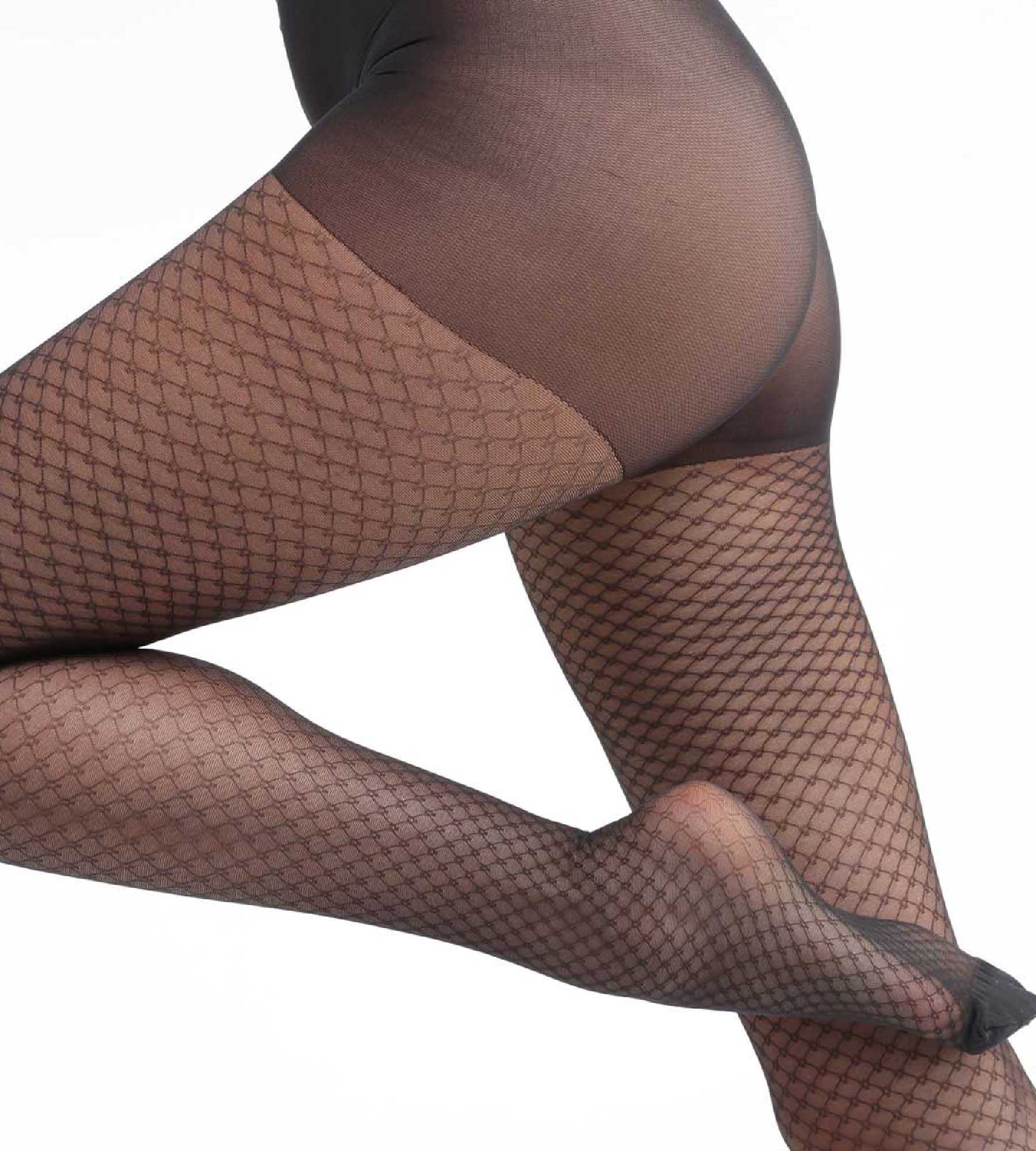 23D Black Sheer Tights with Jewelry - Elegant & Chic Women's Fashion for Parties, Weddings & Evening Events