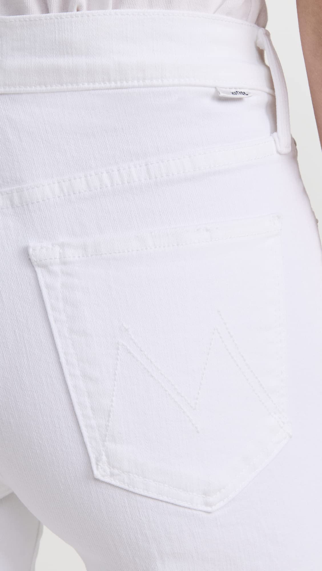 MOTHER Women's The Rambler Ankle Jeans - High Waist Slim Fit Stretch Denim Pants for Casual Wear & Everyday Outfits