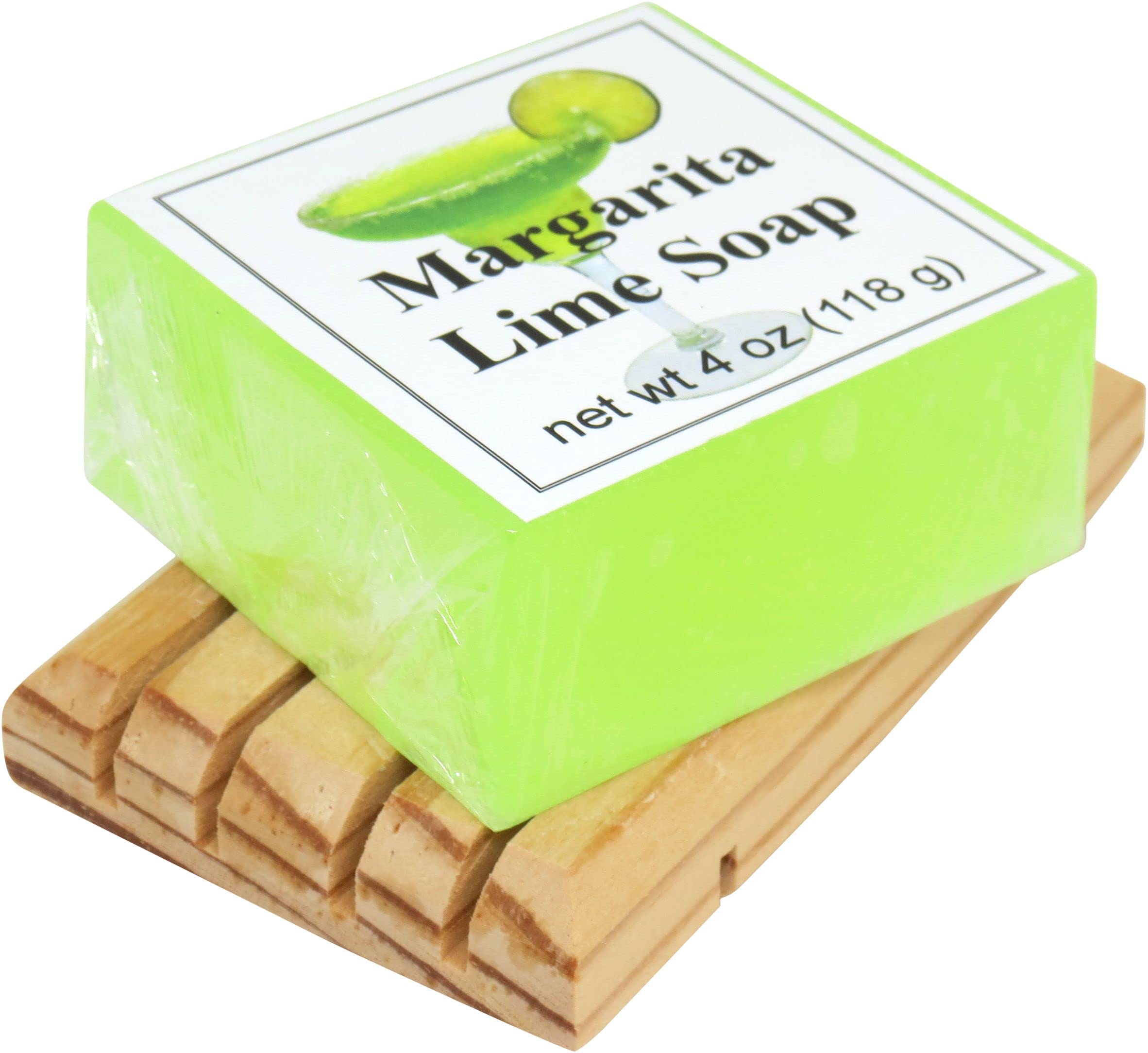 Margarita Lime Glycerin Soap Bar by Eclectic Lady - 4 oz Natural Handmade Soap for Moisturizing & Exfoliating - Perfect for Spa, Bath, and Gift Giving