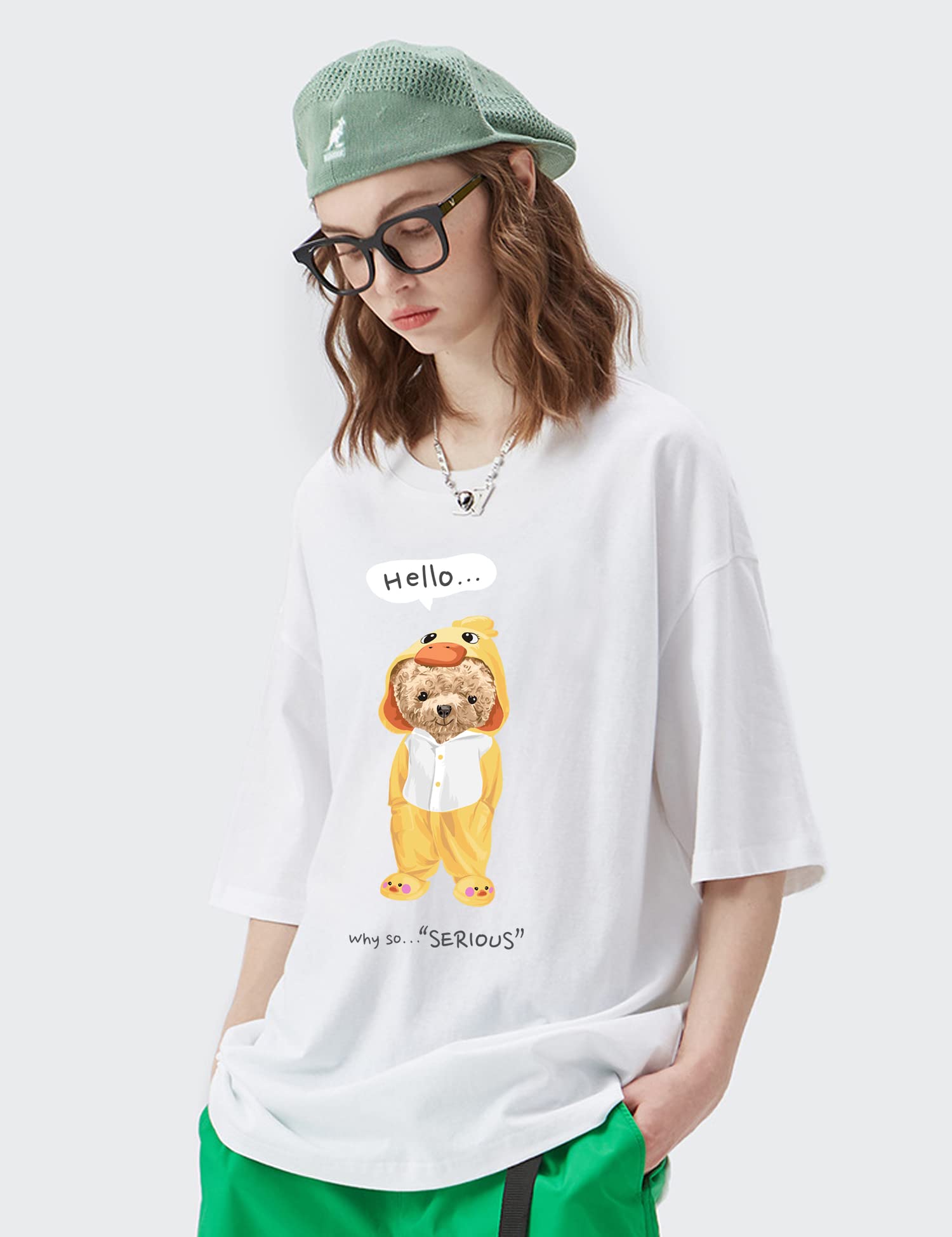 Funny Cute Teddy Bear Graphic T-Shirt for Men & Women - Trendy Streetwear Cartoon Tee - Perfect for Casual Wear, Gifts & Street Style Fashion