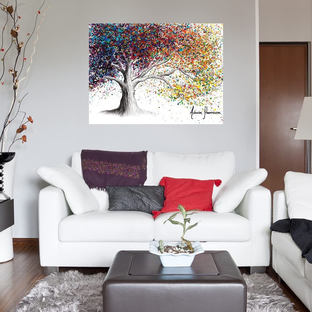 Ashvin Harrison 'The Colour of Dreams' Fine Art Canvas Wall Decor - 43x32 Inches - Ready to Hang - Modern Abstract Painting for Living Room, Bedroom, Office & Home Decor - Perfect for Gifts, Housewarming & Interior Design