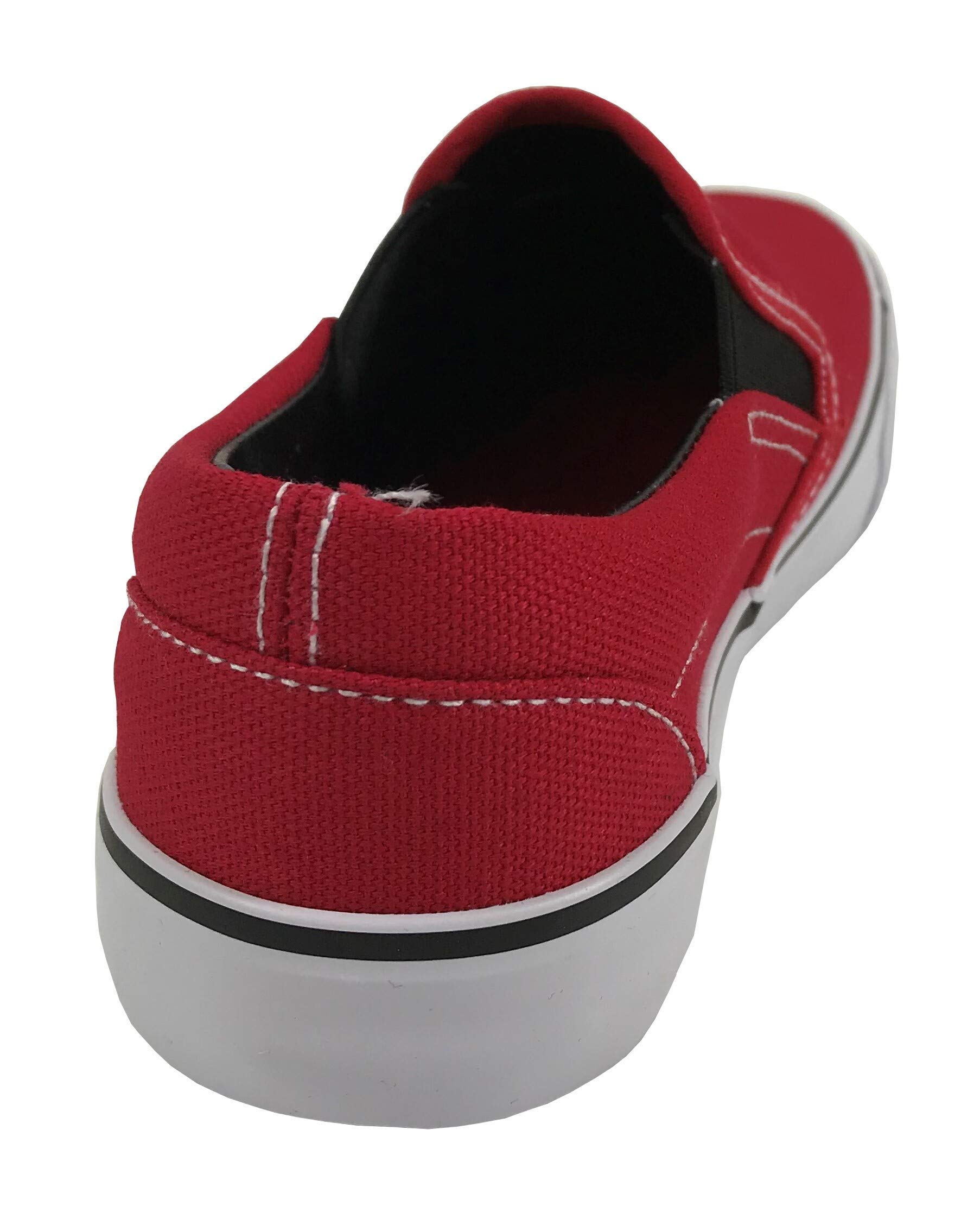 Kids Classic Slip-On Canvas Sneakers - Comfortable Skate Shoes for Boys & Girls - Perfect for School, Skateboarding & Casual Wear