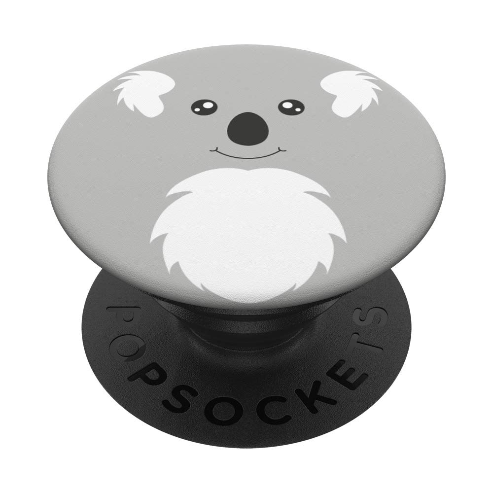 Adorable Koala Bear Face Design | Australia Animal PopSockets PopGrip - Swappable Phone Grip for iPhone, Samsung & Tablets - Perfect for Travel, Work & Everyday Use