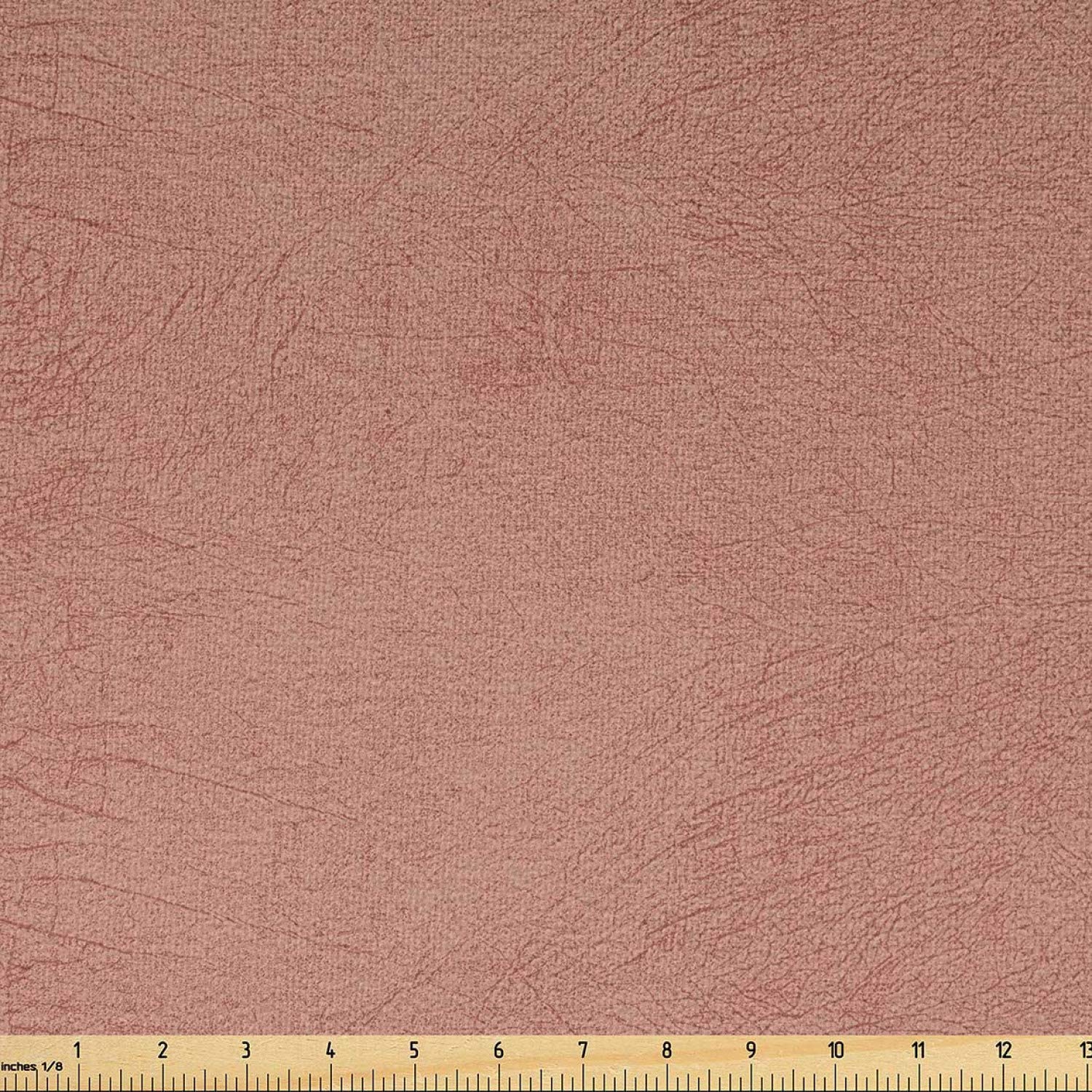 Ambesonne Faux Suede Fabric by The Yard - Digitally Printed Weathered Texture, Durable & Washable Upholstery Material for DIY Projects (3 Yards, Dark Peach) - Perfect for Indoor/Outdoor Furniture, Home Decor, and Crafting