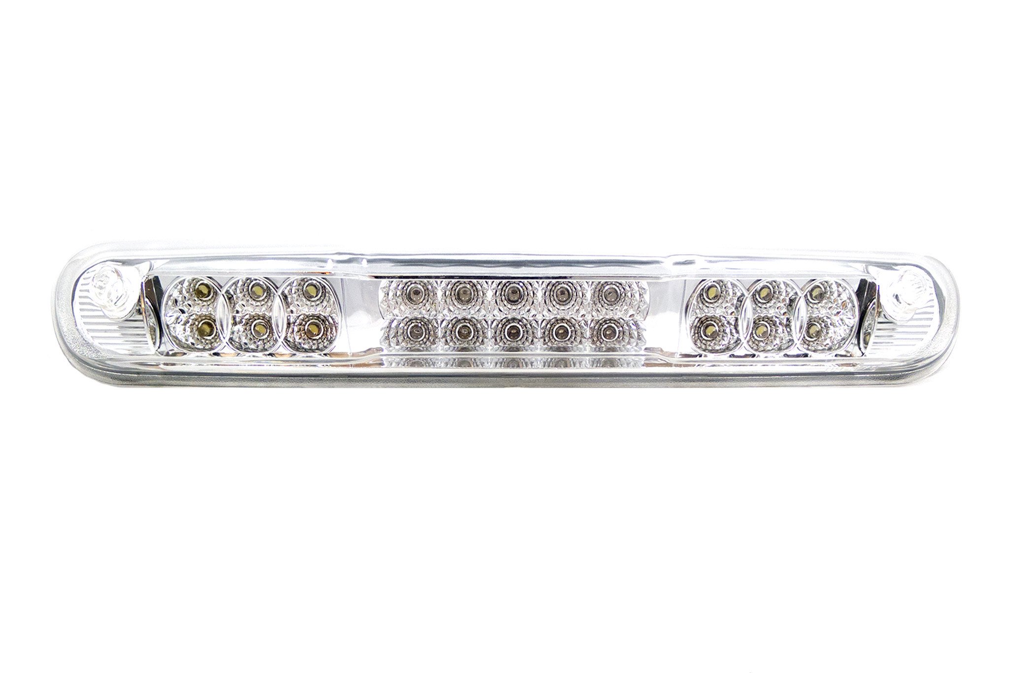 CLA Chrome LED Third Brake Light for 2007-2013 Chevy Silverado & GMC Sierra Trucks - High Visibility Safety Upgrade for Night Driving & Towing
