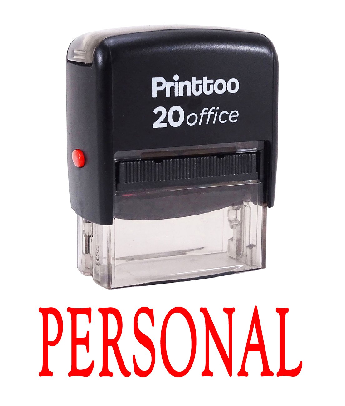 Custom Self-Inking Rubber Stamp for Office & Personal Use - Printtoo Red Ink Stamp - Perfect for Documents, Envelopes, and Paperwork
