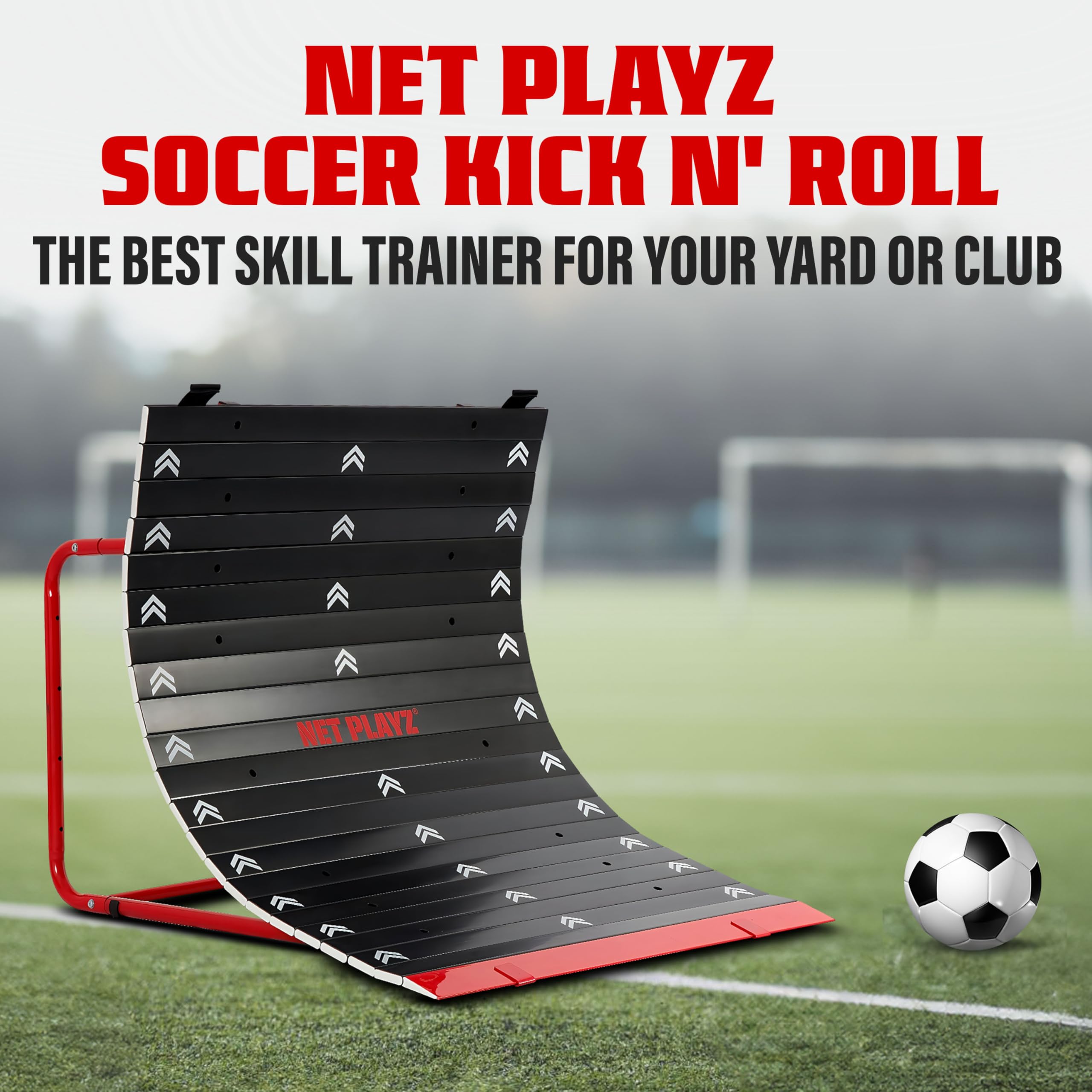 Premium Soccer Rebounder Net - Heavy Duty Football Training Equipment for Solo Practice | Perfect Training Aid for Backyard Drills, Goalkeeper Practice & Youth Soccer Gifts