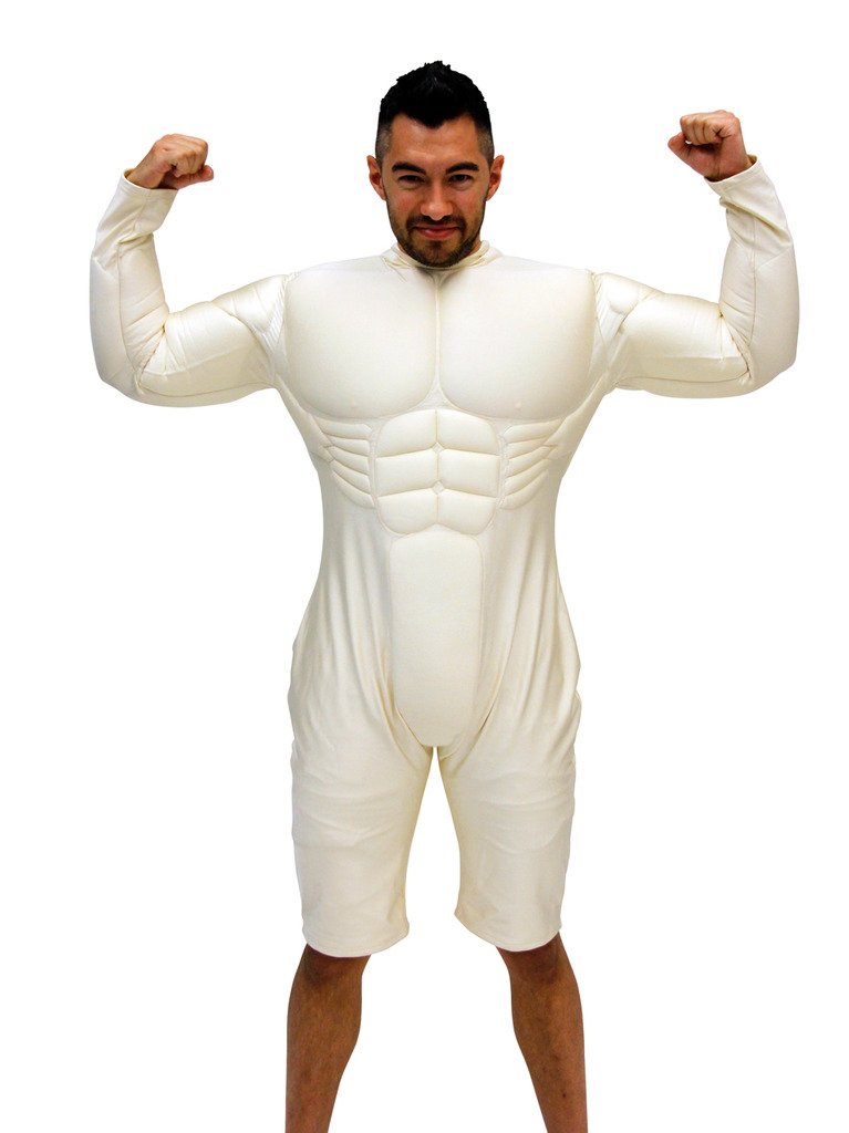 Premium Muscle Suit Costume for Men - Realistic Bodybuilder Halloween Costume & Cosplay Outfit - Perfect for Costume Parties, Comic Con, and Themed Events