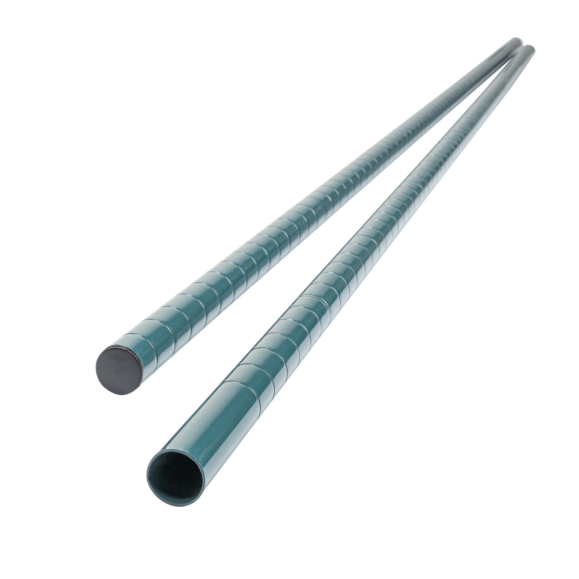 Restaurantware - 74 Inch NSF Certified Epoxy Shelving Posts for Mobile Storage | Green Steel Wire Shelving Poles (Shelves & Casters Sold Separately) | Durable, Corrosion-Resistant Commercial Kitchen Shelving for Restaurants, Warehouses & Food Service Areas