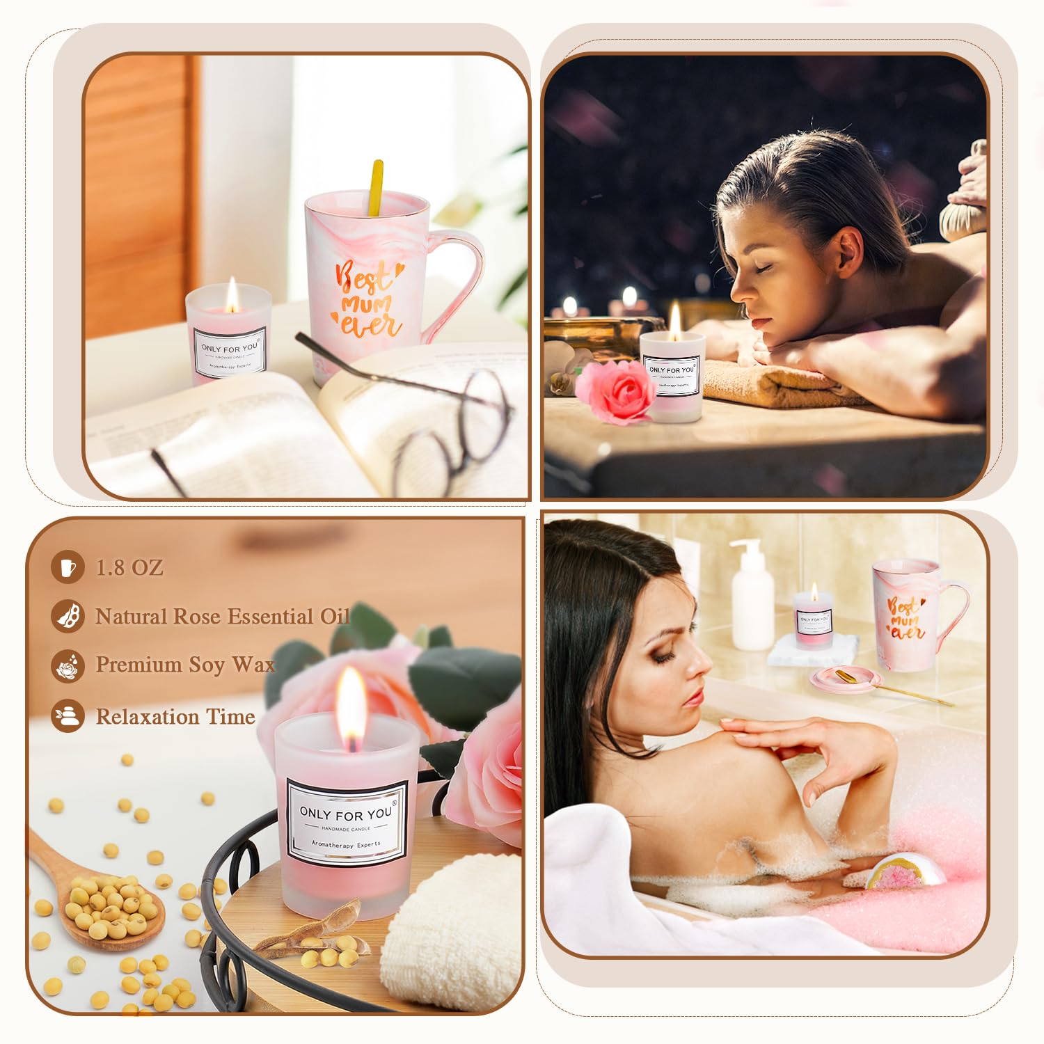 Thoughtful Gifts for Mom - Birthday, Christmas, Mother's Day Presents from Daughter or Son - Perfect for New Moms, Women & Special Occasions - Ideal for Home, Office & Heartwarming Moments