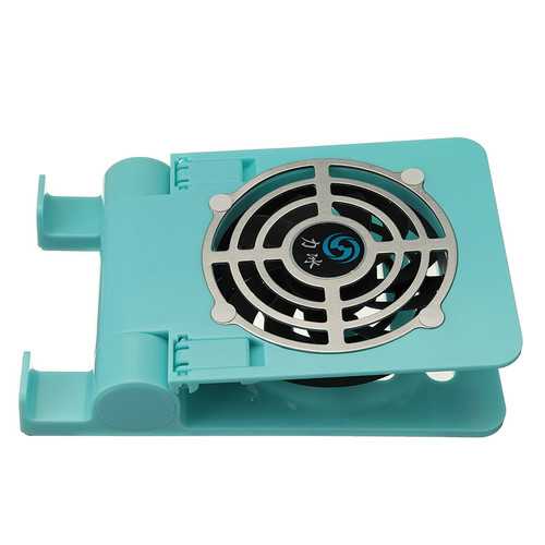 Bakeey Mini USB Desktop Fan with Phone Holder - Foldable Cooling Stand for Samsung, Xiaomi, iPhone - Perfect for Office, Home & Travel Use