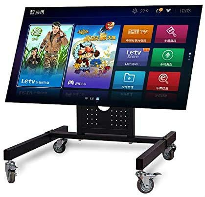 Sunter98 Rolling TV Mount Stand Trolley for 32-65 Inch TVs - Adjustable Low Height Mobile Cart with Wheels for Plasma, LED, LCD Screens (Model D750) - Perfect for Home Theater, Classroom, Office, and Retail Displays
