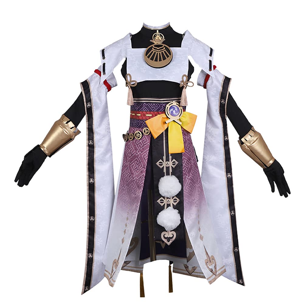 Genshin Impact Kujou Sara Cosplay Costume - Full Set Halloween Party Outfit for Anime Conventions & Cosplay Events