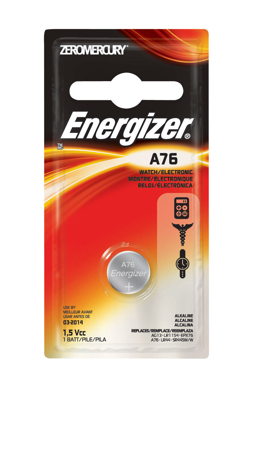 Energizer A76BPZ Watch Battery (MS76) - Long-Lasting Power for Watches, Calculators & Small Electronics - Perfect for Everyday Use