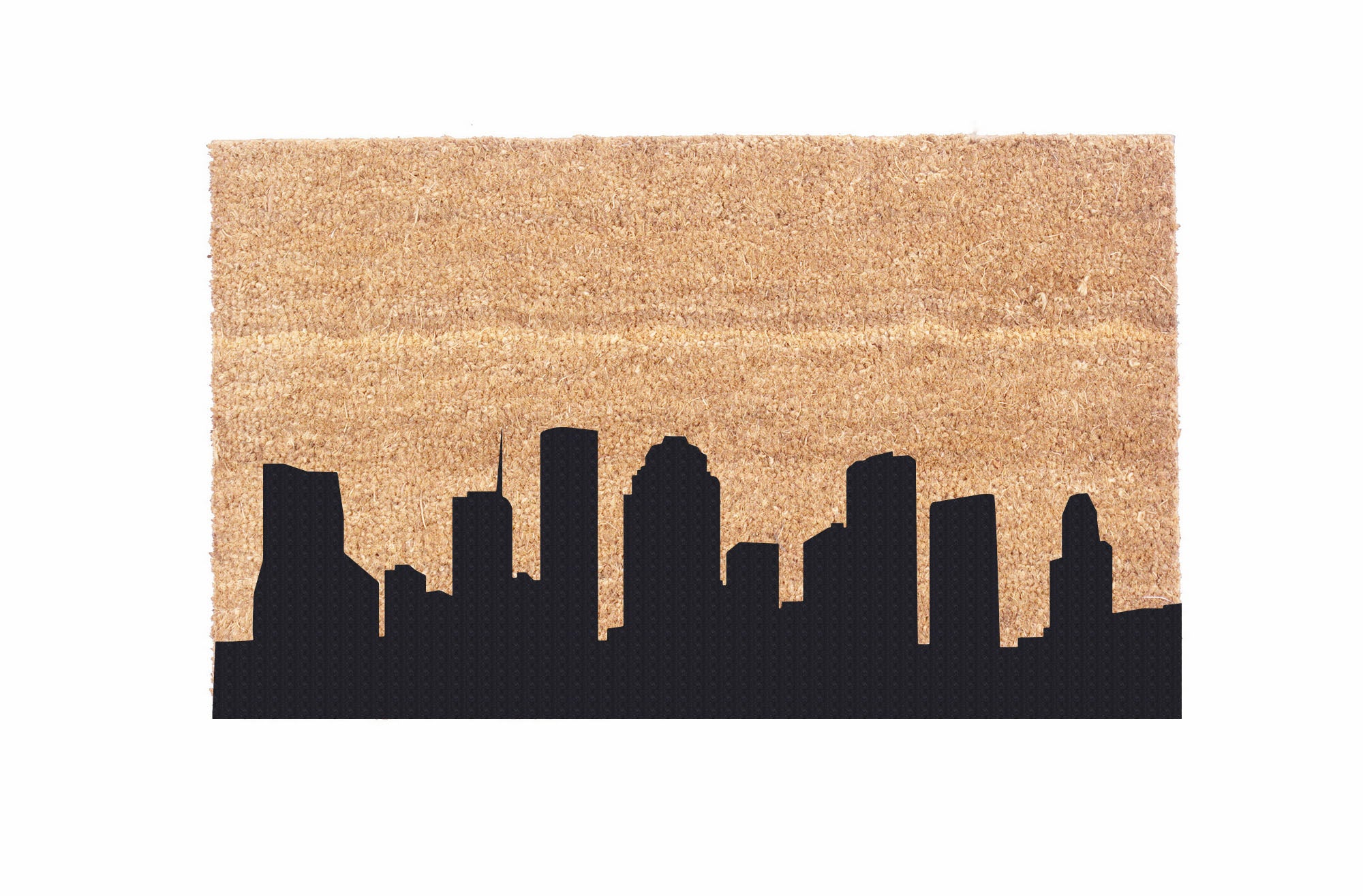 Stylish City Skyline Coco Doormat - Non-Slip Entryway Rug for Home & Office Decor - Perfect for Front Door, Patio, and Indoor Use