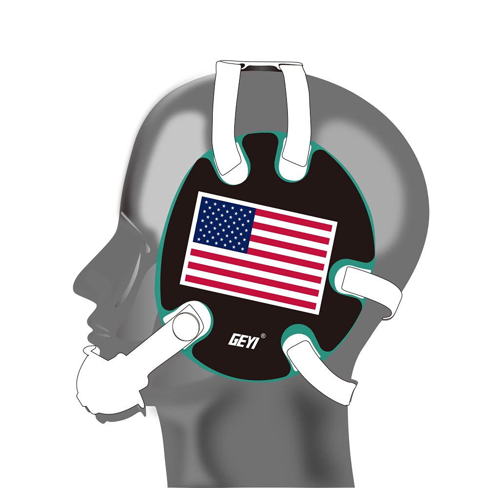 USA Flag Wrestling Headgear - Adjustable & Breathable for Kids & Adults - Perfect for Training, Matches & Sports Protection