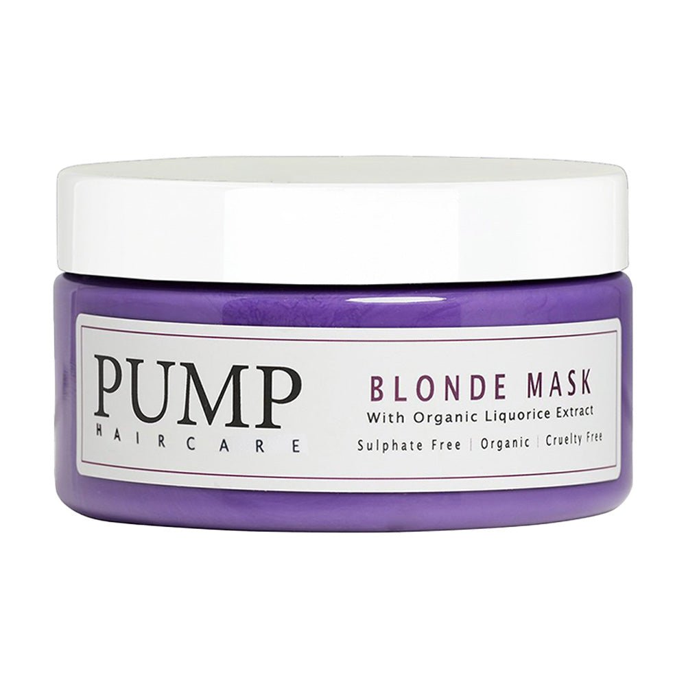 Pump Haircare Blonde Hair Mask 250ml - Purple Toning Treatment for Blonde & Gray Hair - Salon Quality Deep Conditioning for Color-Treated Hair - Perfect for At-Home Hair Care & Salon Use