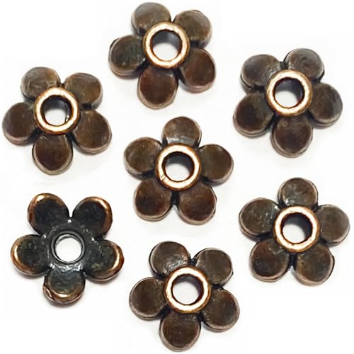 Copper Petal Bead Cap