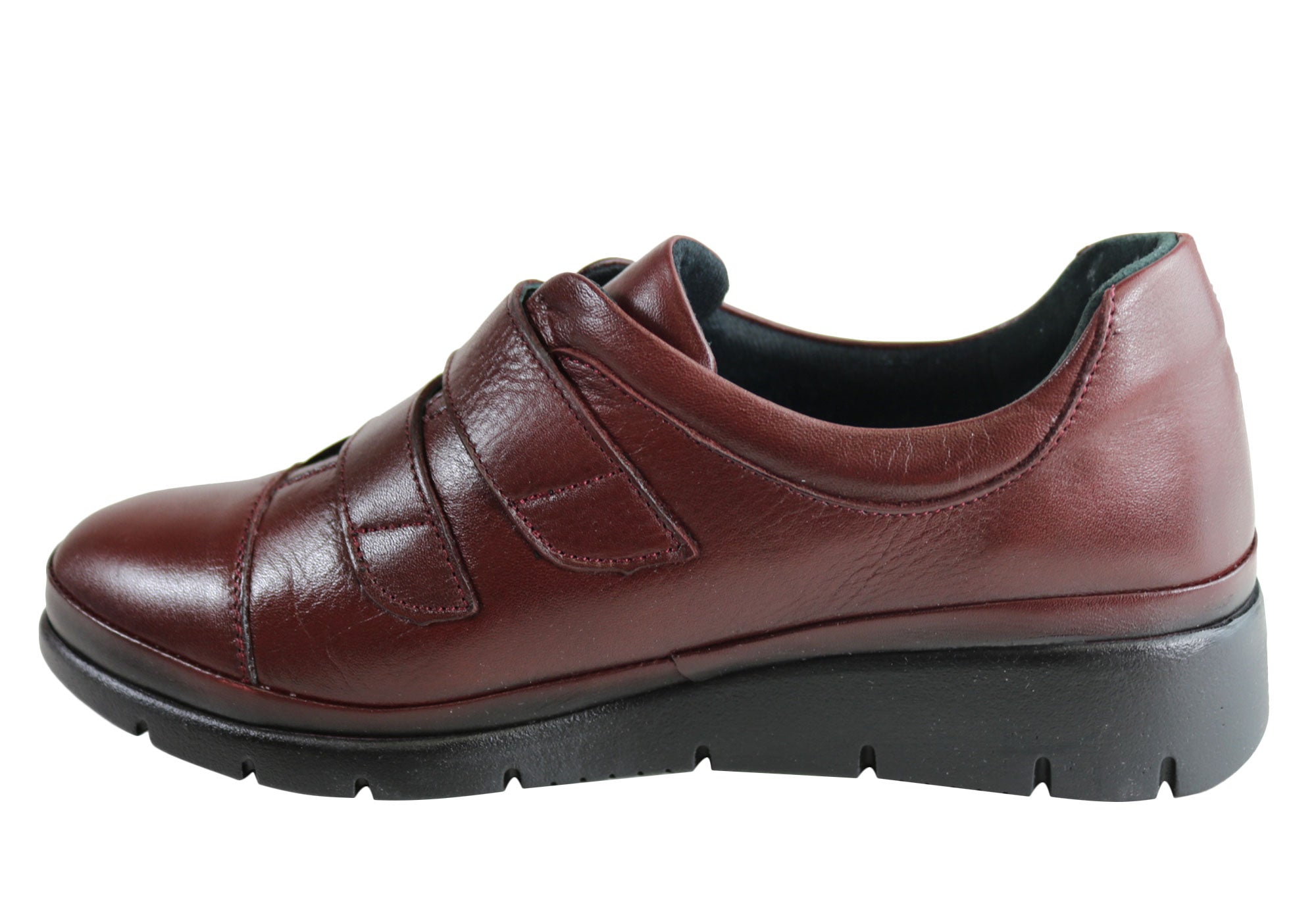 Orizonte Kerri Women's Comfortable Adjustable Strap Leather Flats - European Style Casual Shoes for Work, Walking & Everyday Wear