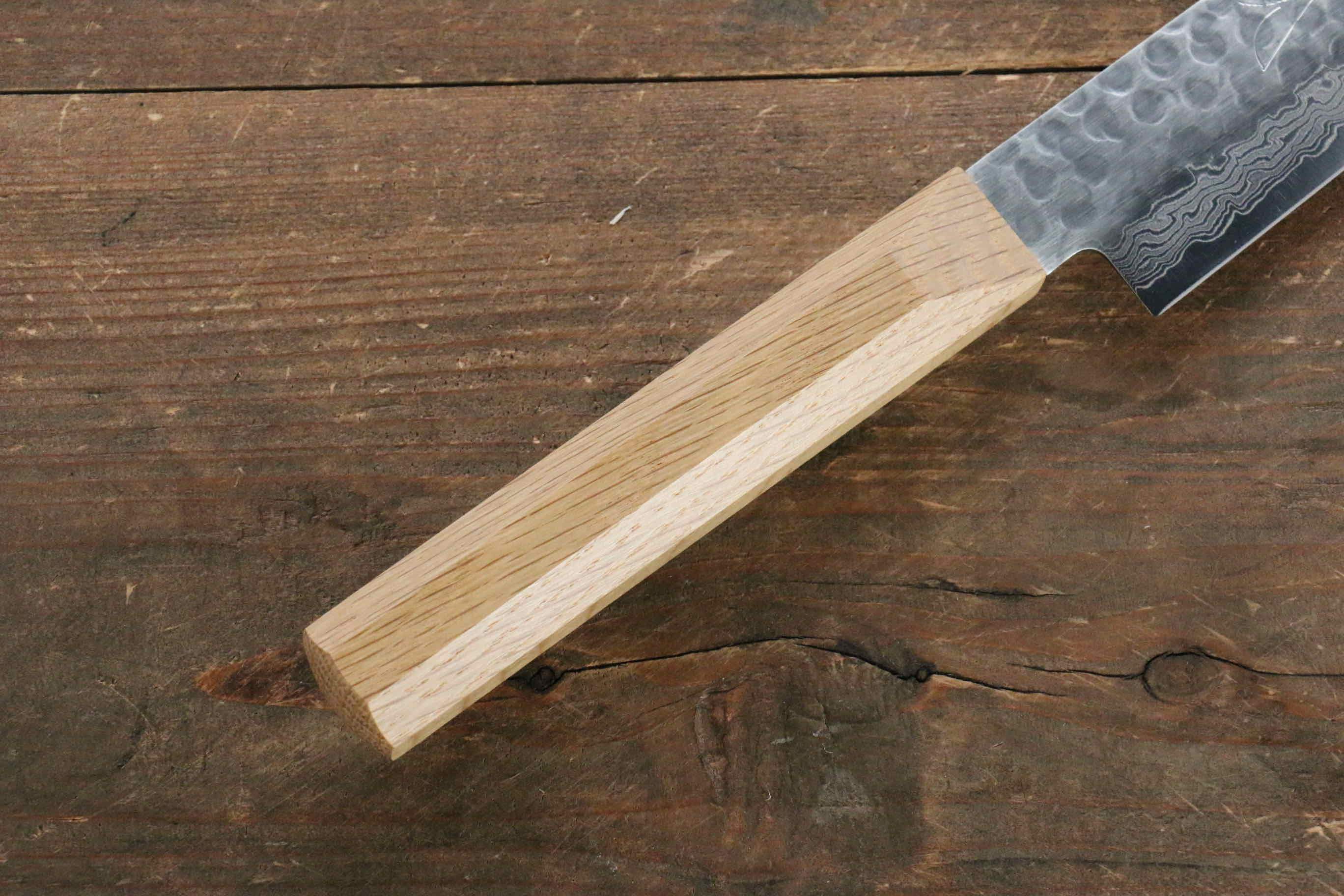 Premium Jikko VG10 17-Layer Sujihiki Sushi Knife 230mm with Oak Handle - Perfect for Slicing Sashimi, Sushi Rolls & Japanese Cuisine